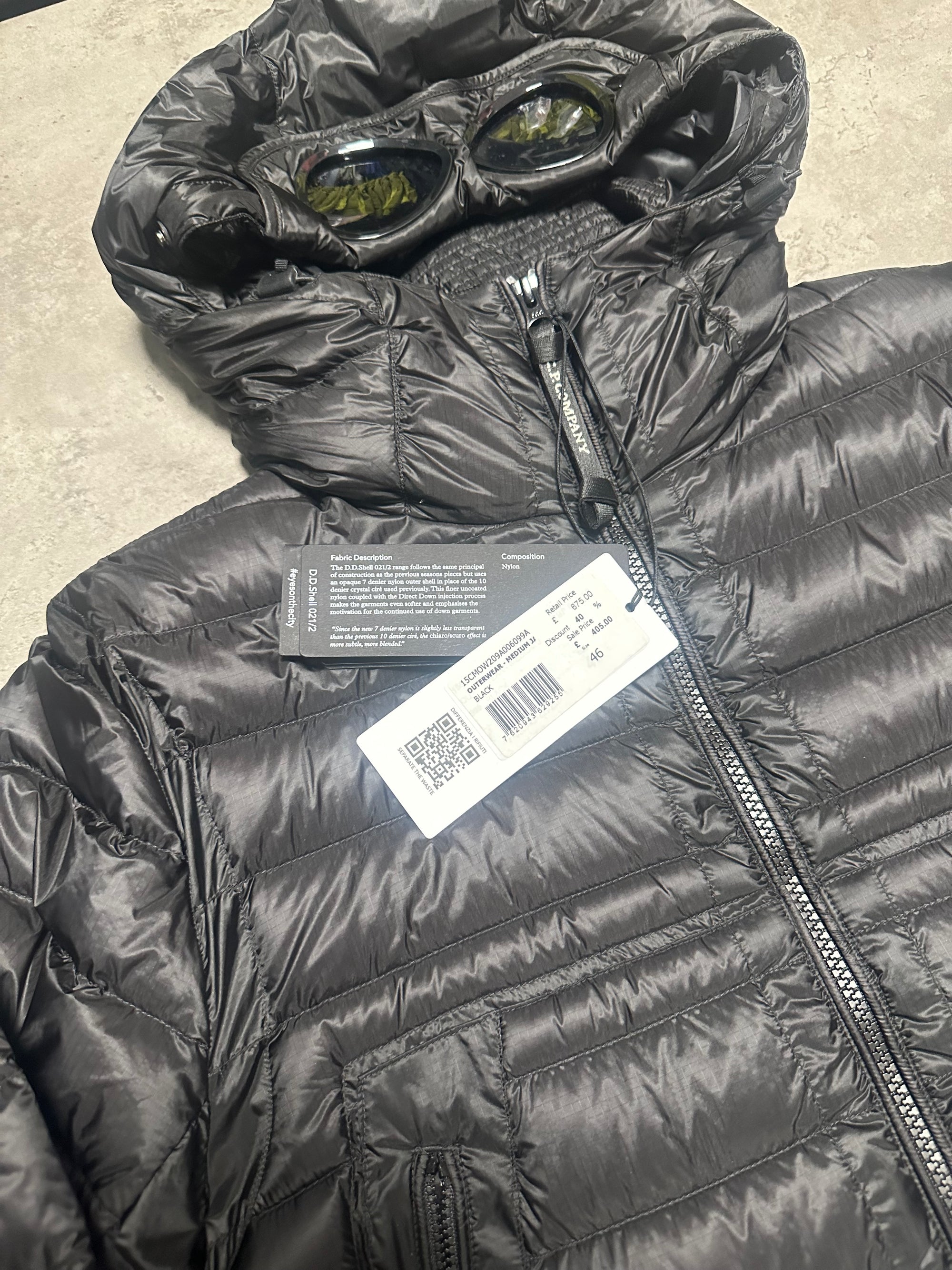 CP Company DD Shell Goggle Down Filled Jacket RRP £675 Small