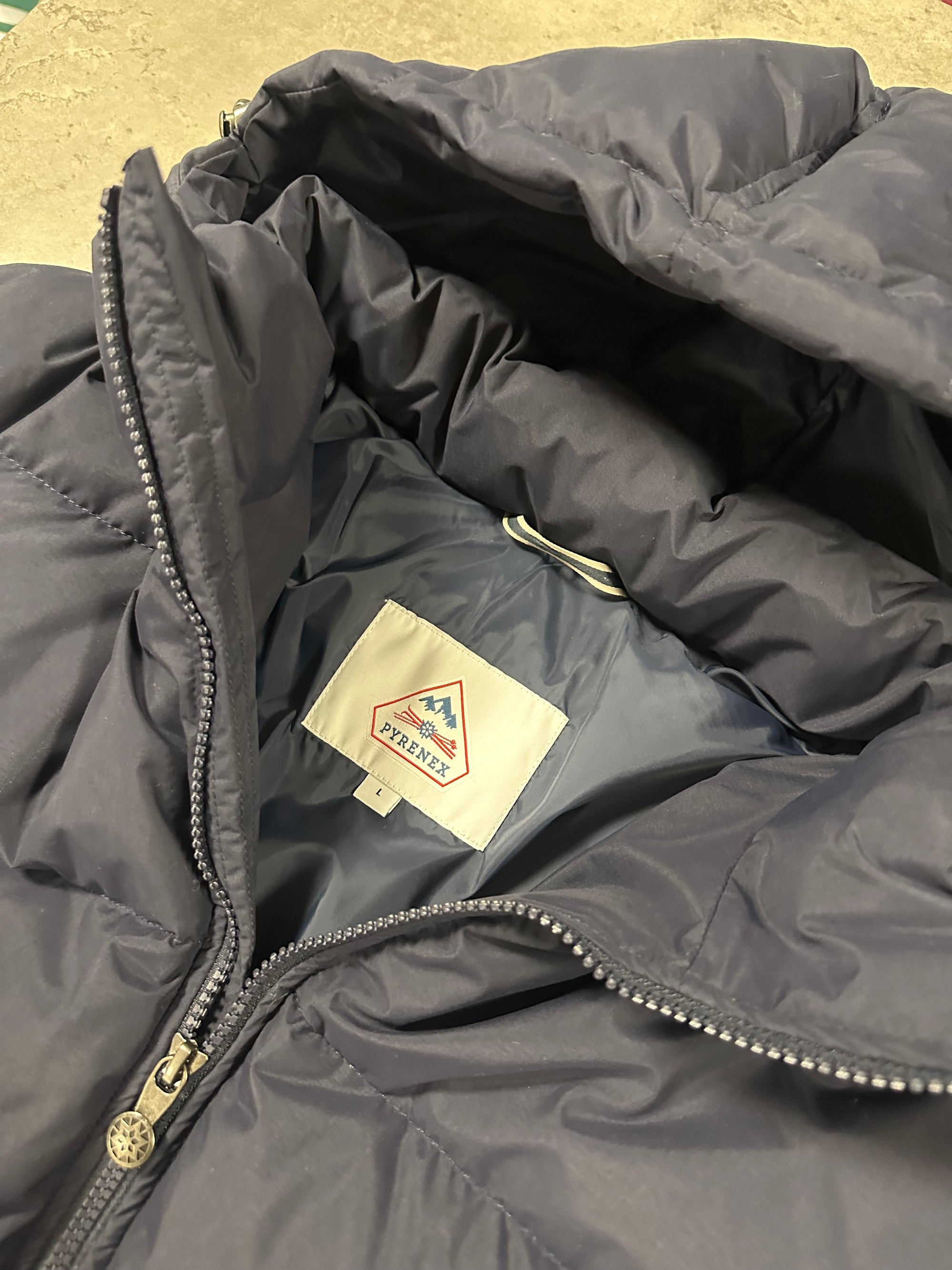 Pyrenex Spoutnic down jacket with removable hood amiral RRP £590 100% Authentic