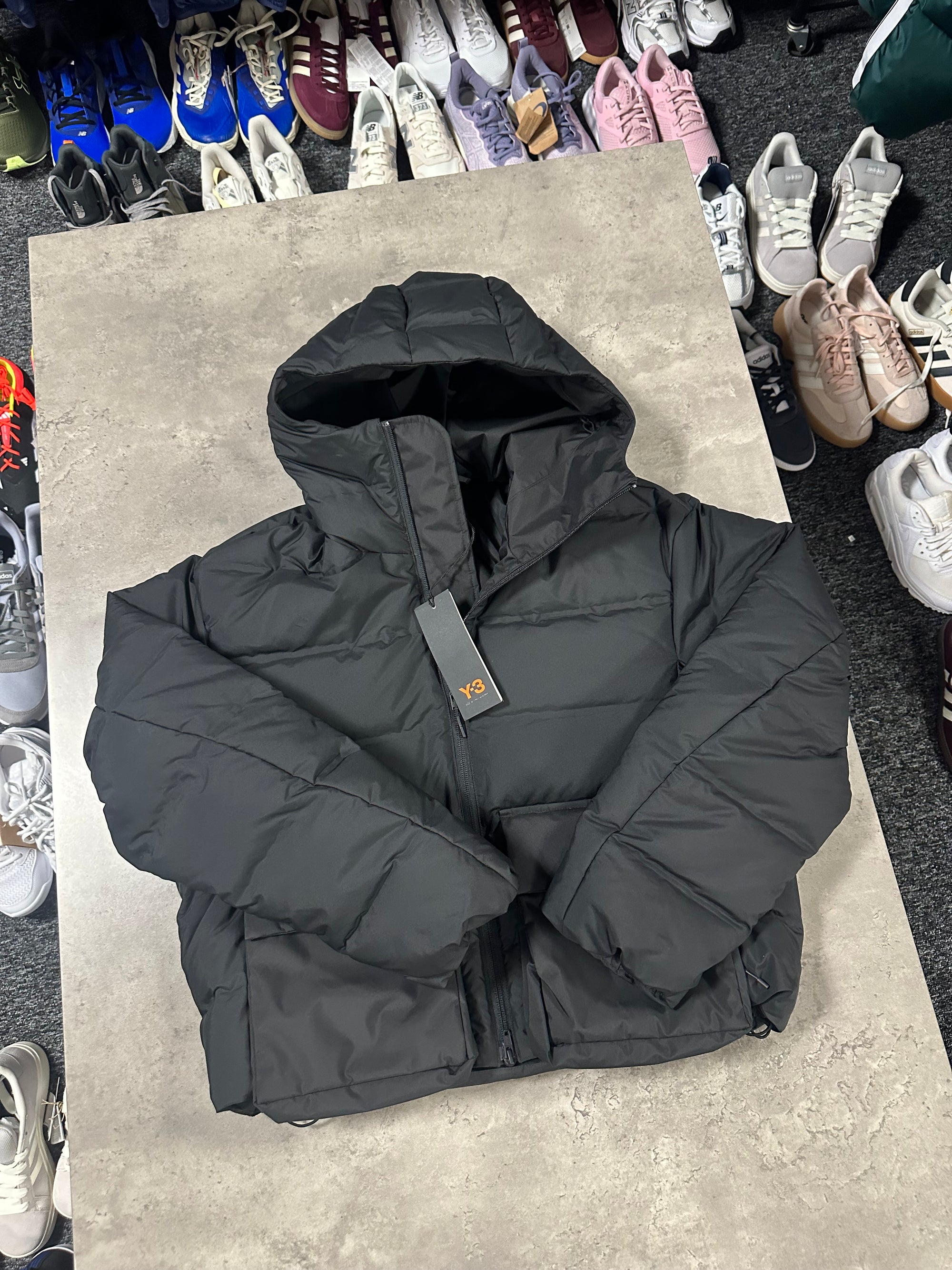 Y-3 Boxy Hooded Puffer Jacket RRP £600