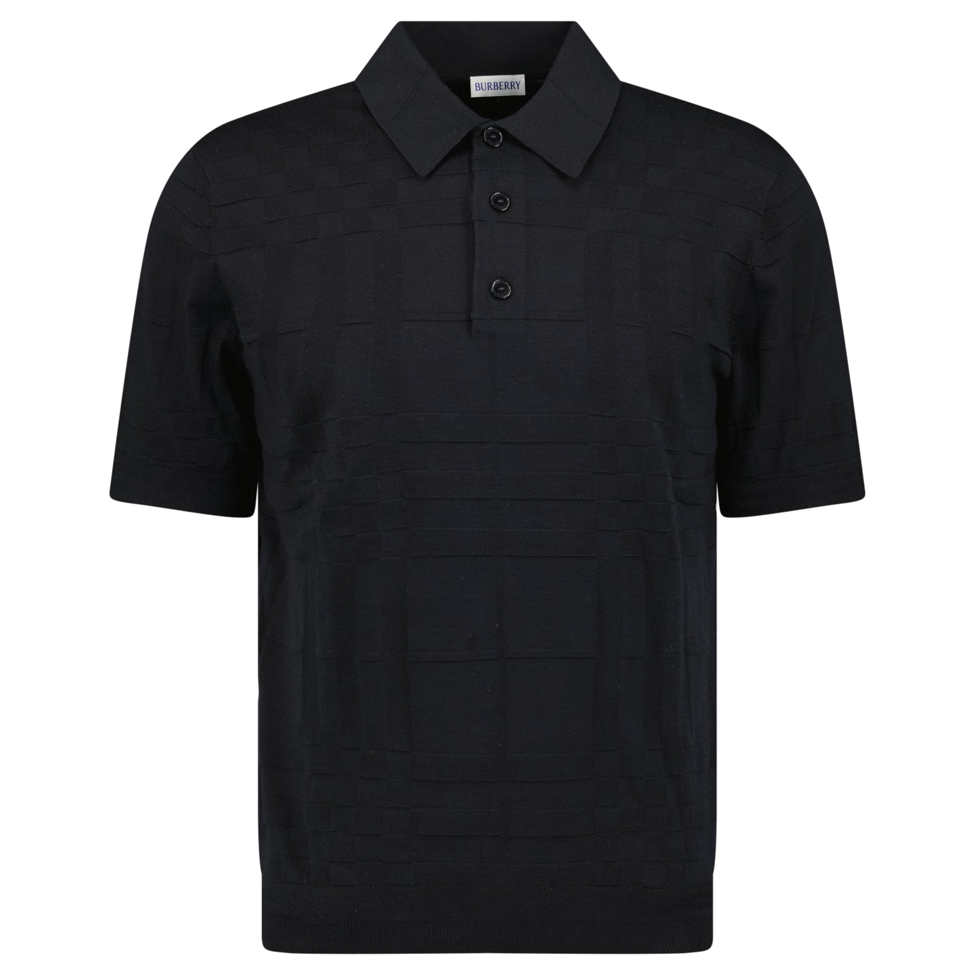 Burberry 'Kieran' Knit Polo-Shirt Black