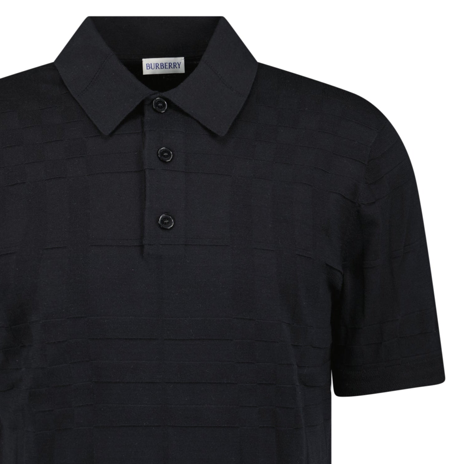 Burberry 'Kieran' Knit Polo-Shirt Black
