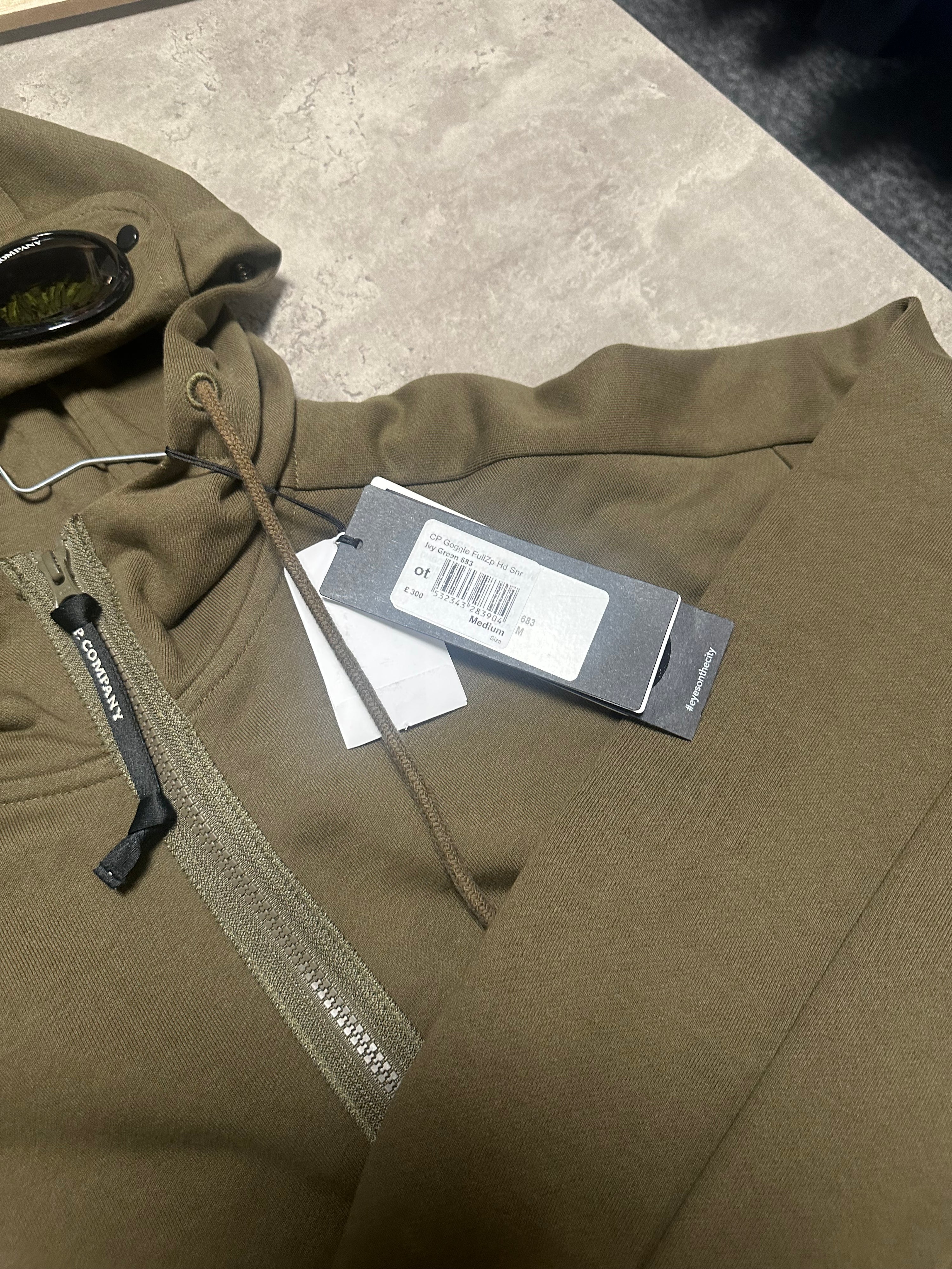 CP Company Full Zip Goggle Hoodie RRP £300 Medium