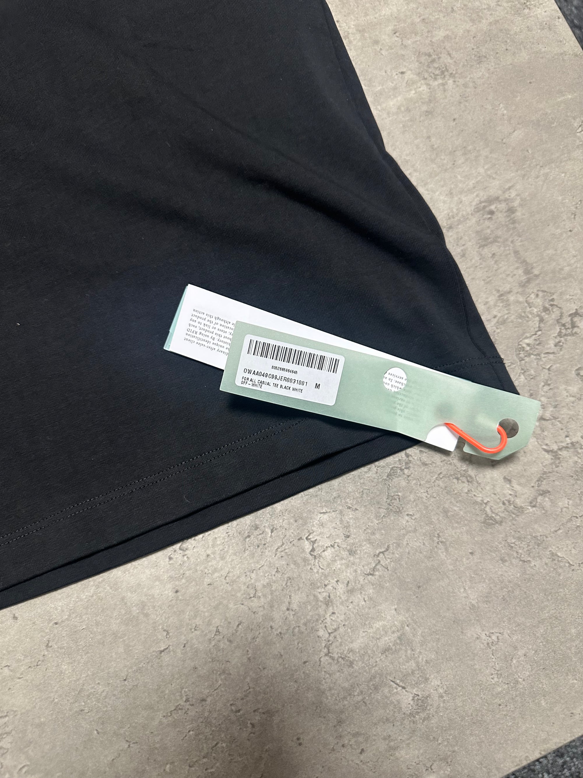 Off-White Black Tee Medium RRP £360