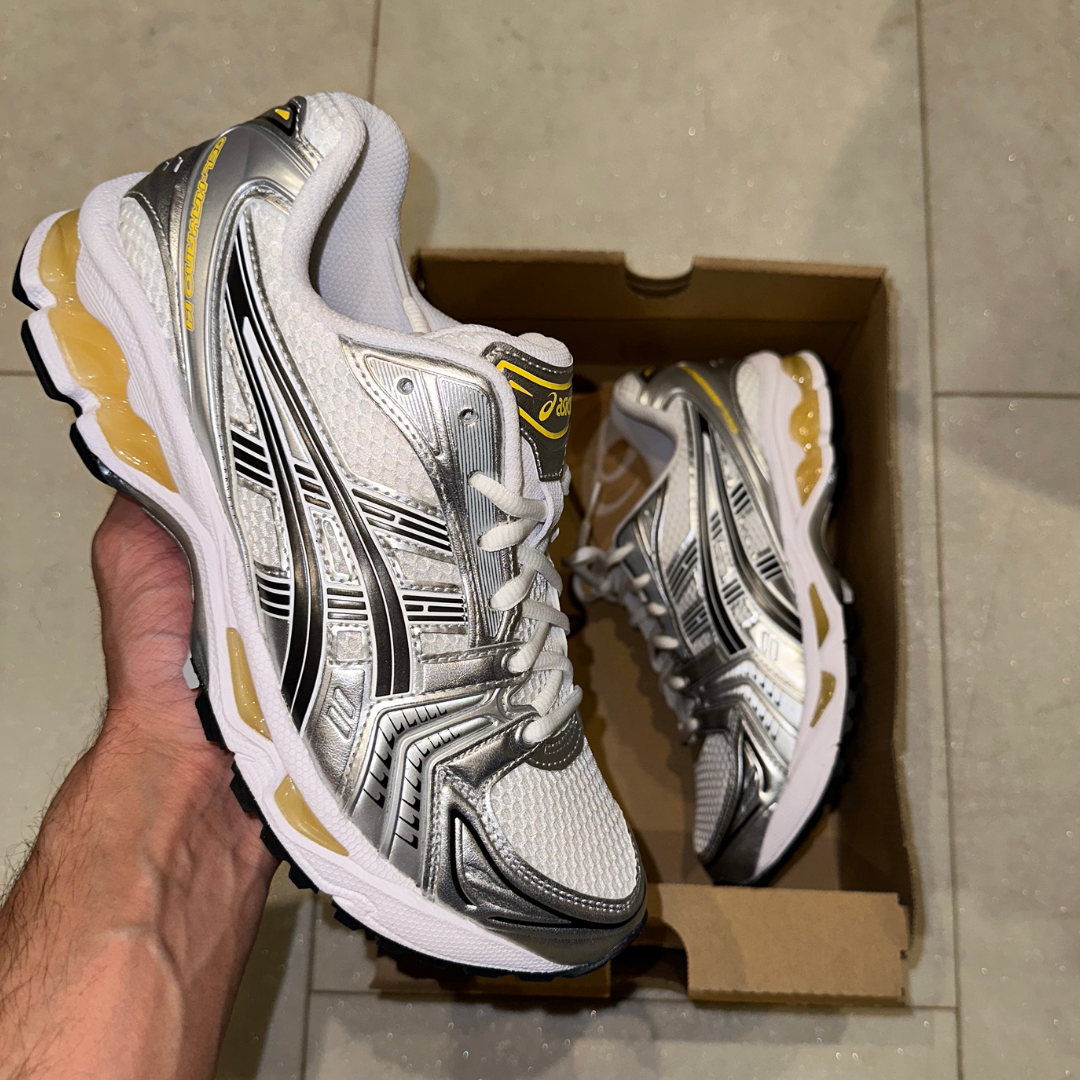 Gel-Kayano 14 White / Tai-Chi Yellow
