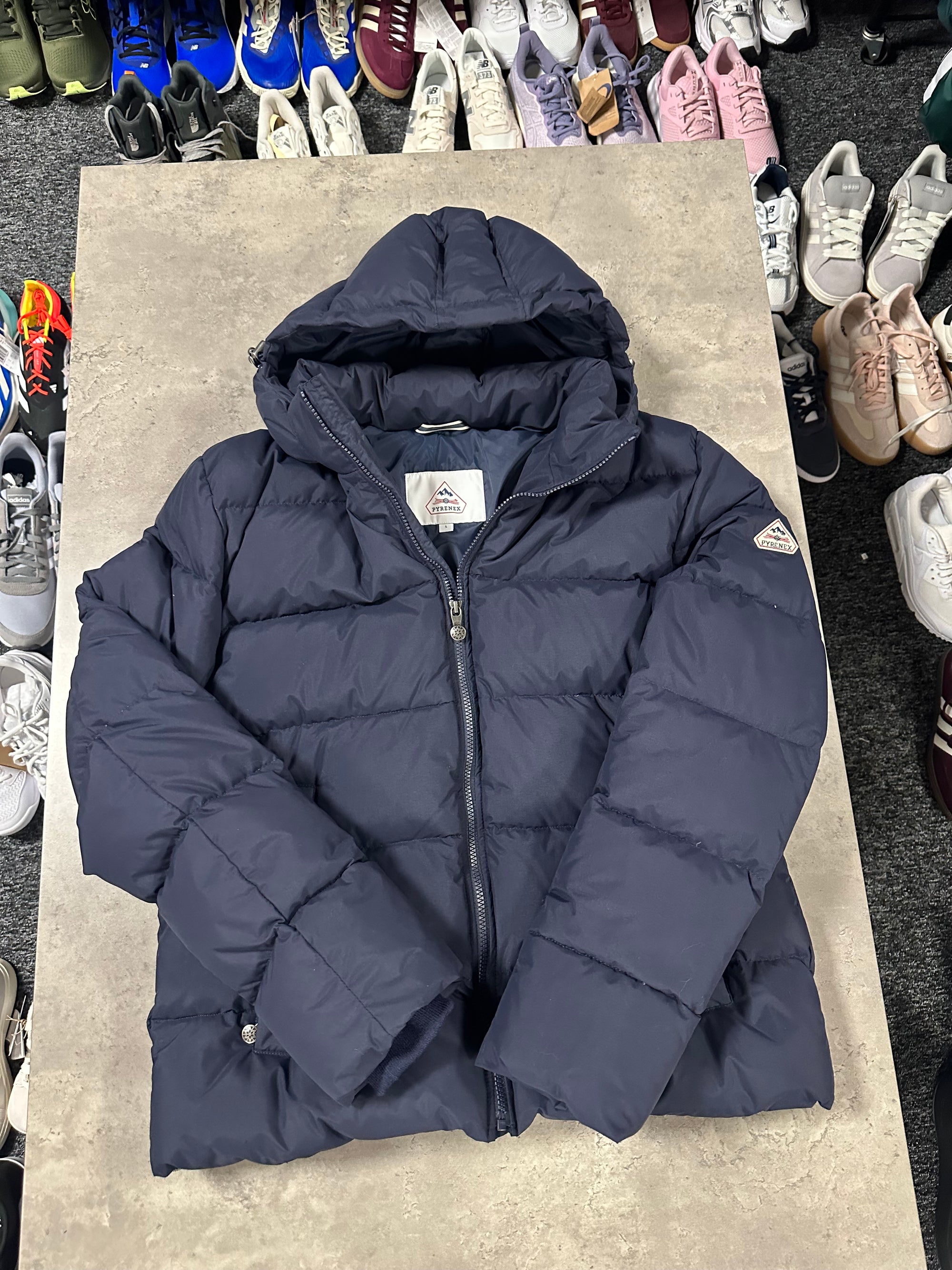 Pyrenex Spoutnic down jacket with removable hood amiral RRP £590 100% Authentic