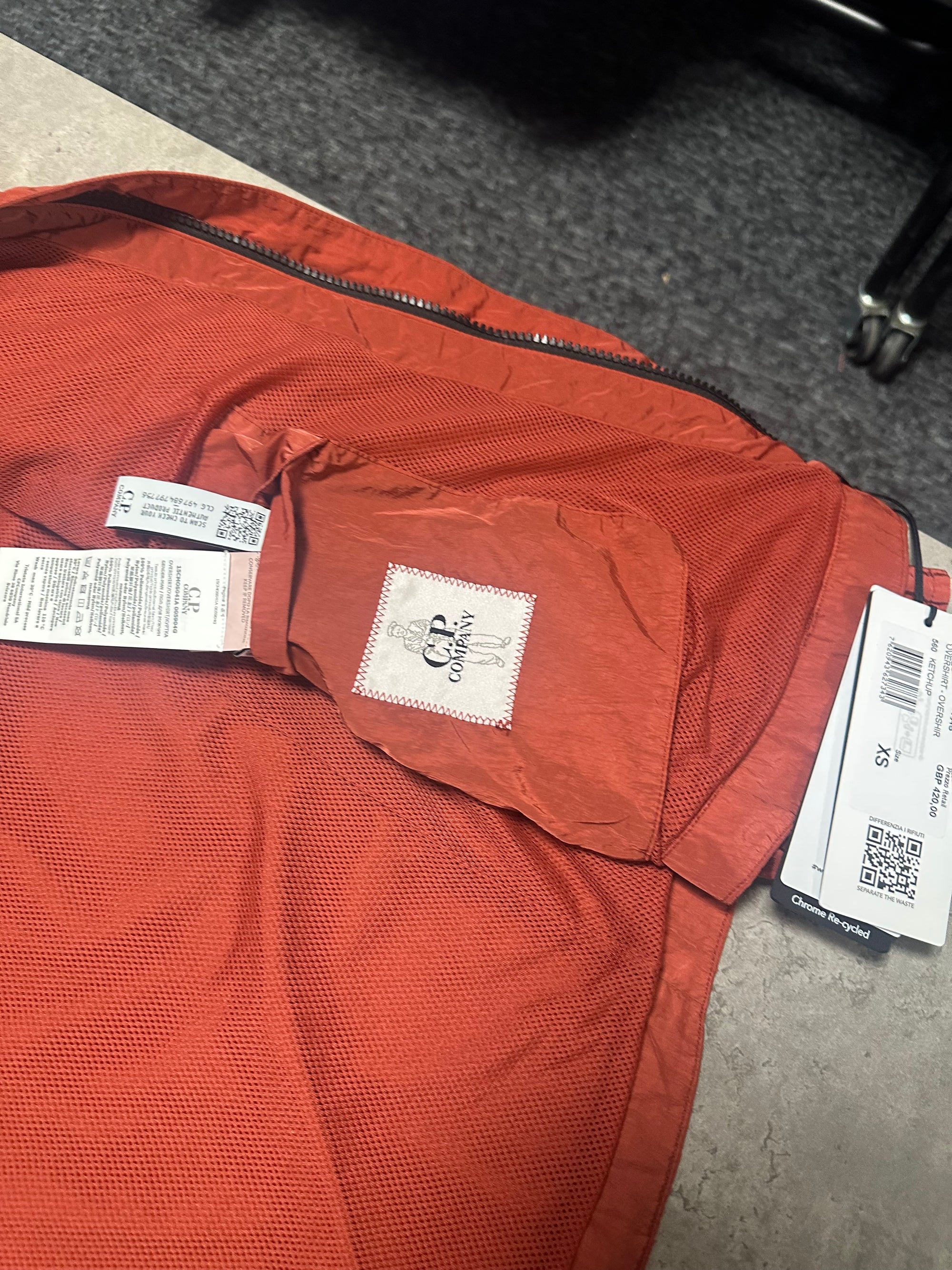CP Company Chrome R Overshirt RRP £410 XS Fits Small