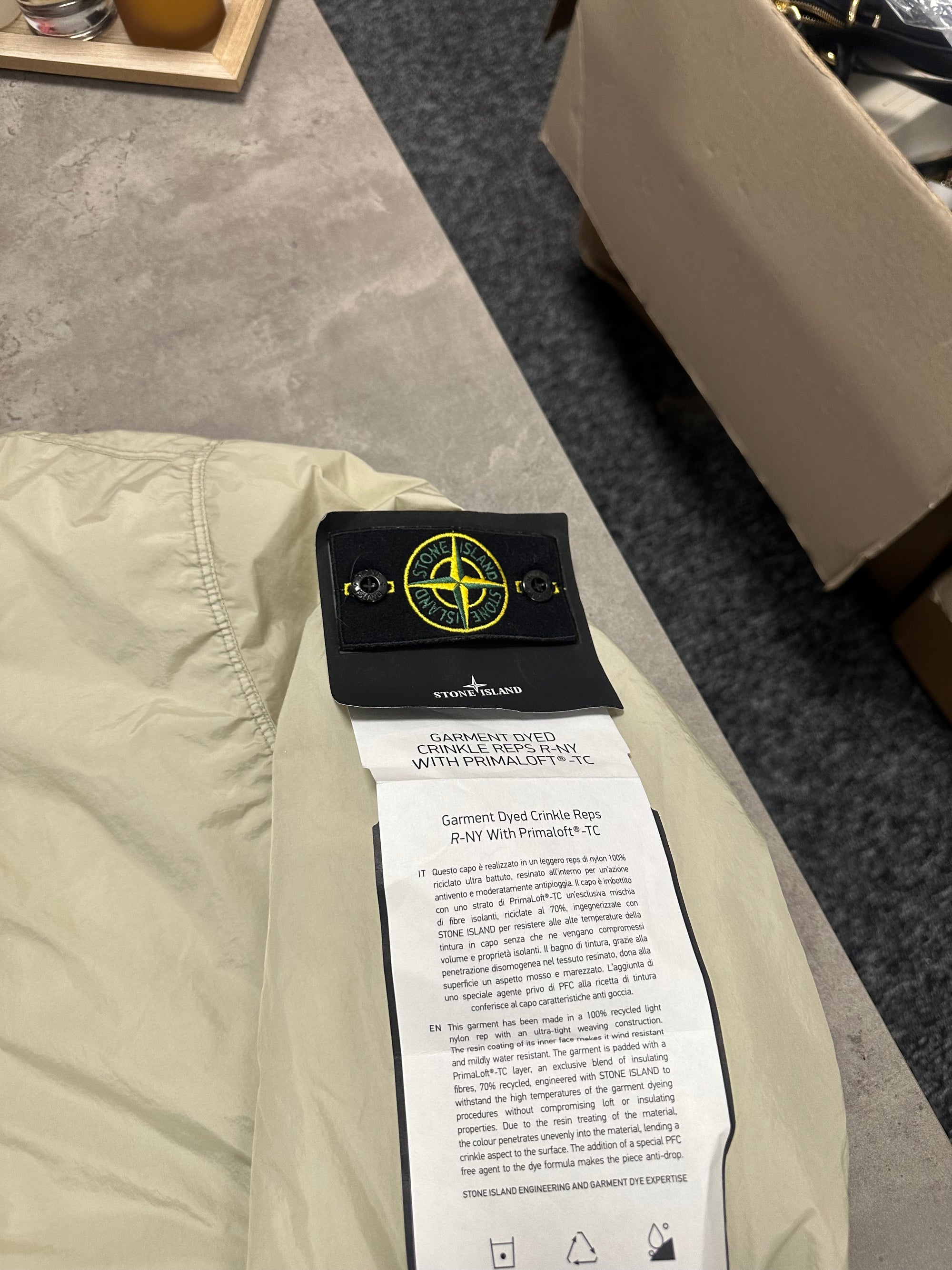Stone Island Garment Dyed Crinkle Reps RRP £855