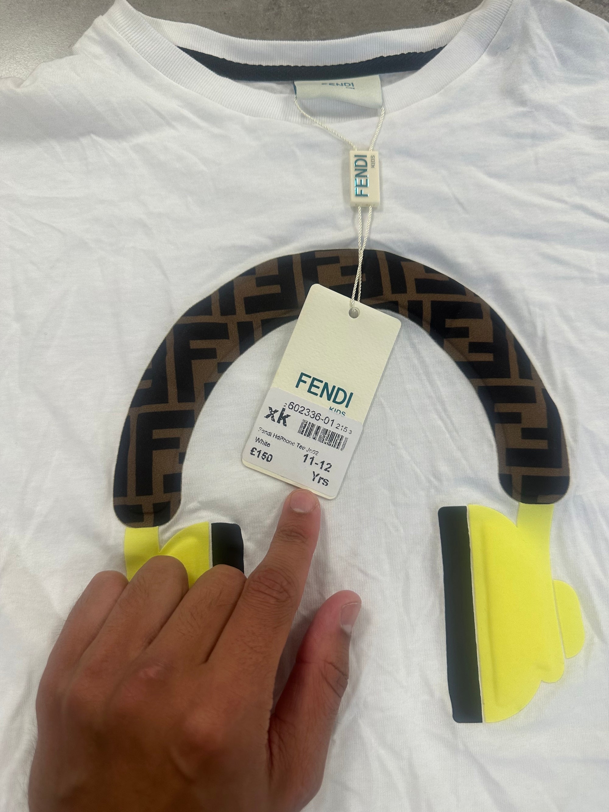FENDI Kids T-Shirt 11-12 Years Old Ex Dsiplay