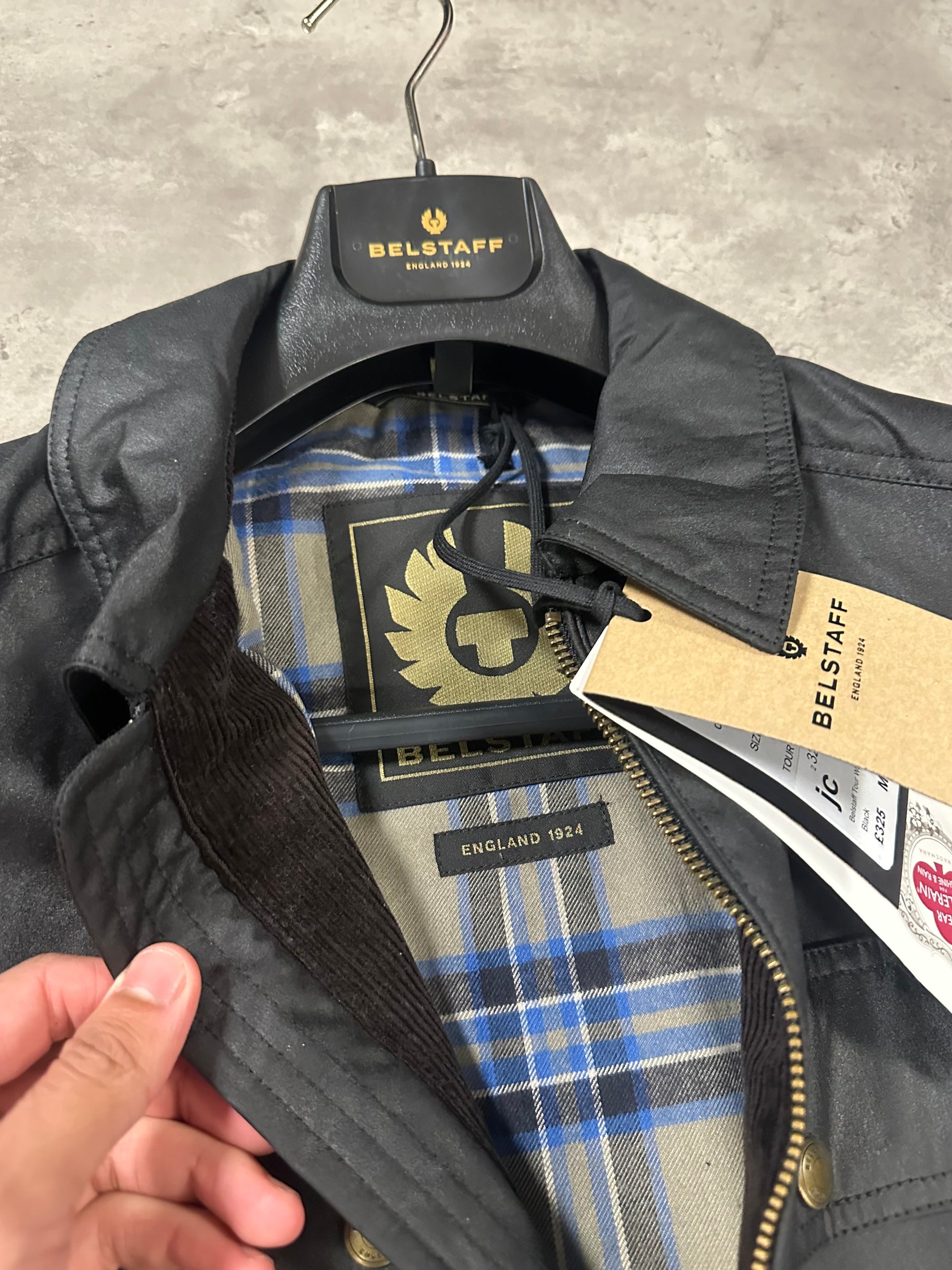 Belstaff Tour Wax Black RRP £325 100% Authentic