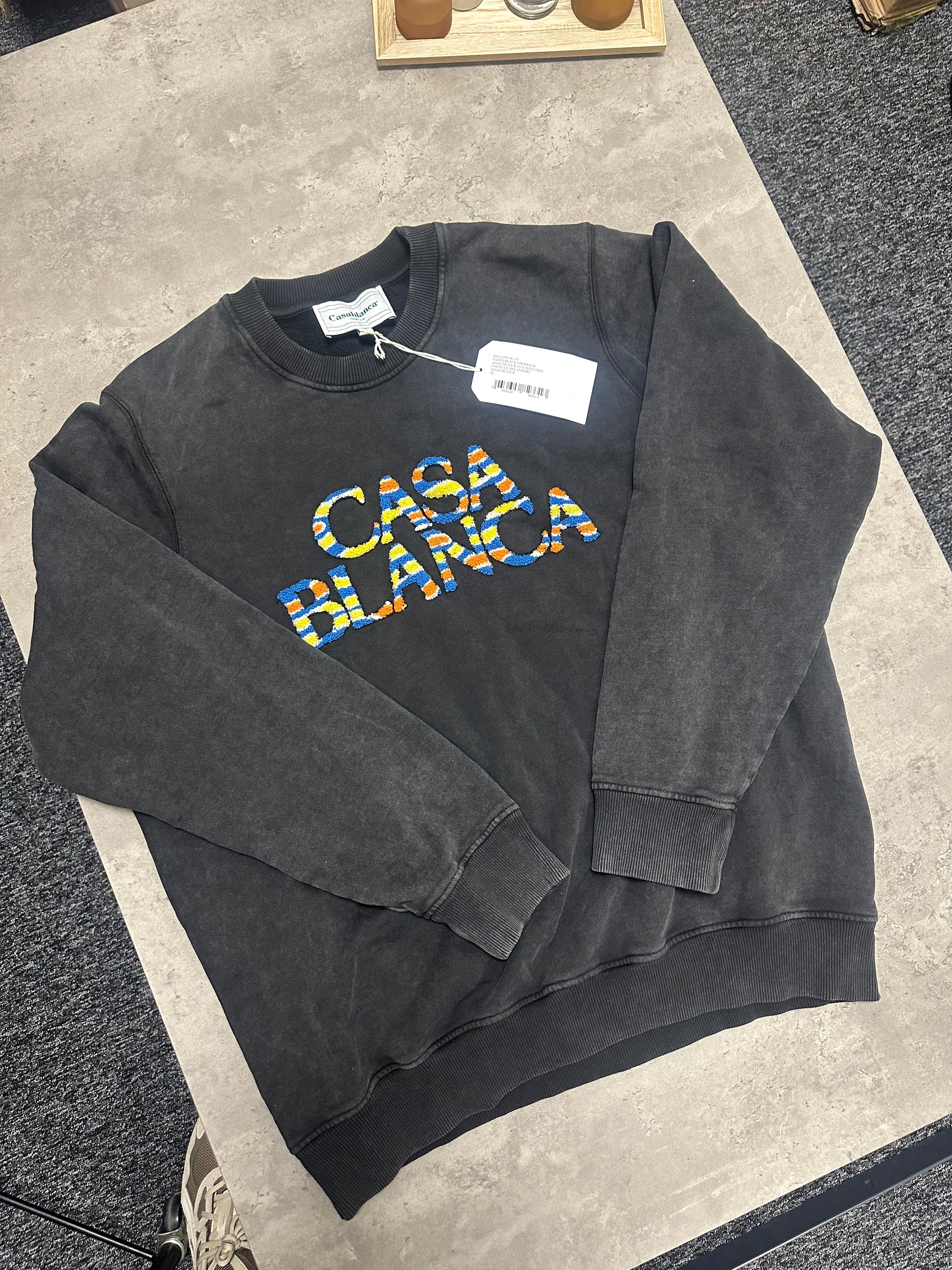 CASABLANCA ANGE DE JOUR LOGO SWEATSHIRT RRP £357