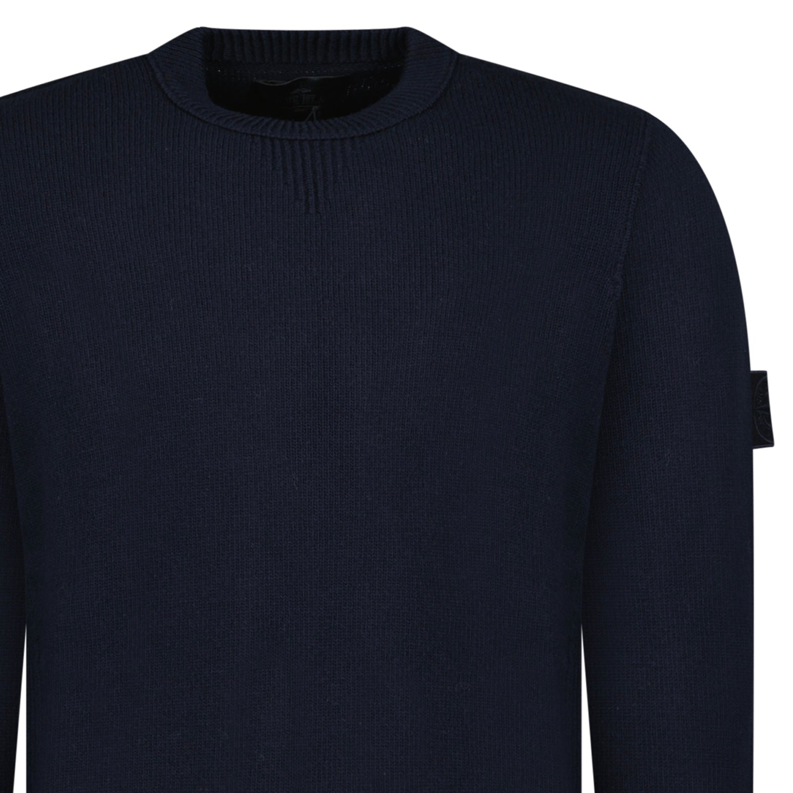 Stone Island Thick Ghost Badge Jumper Navy