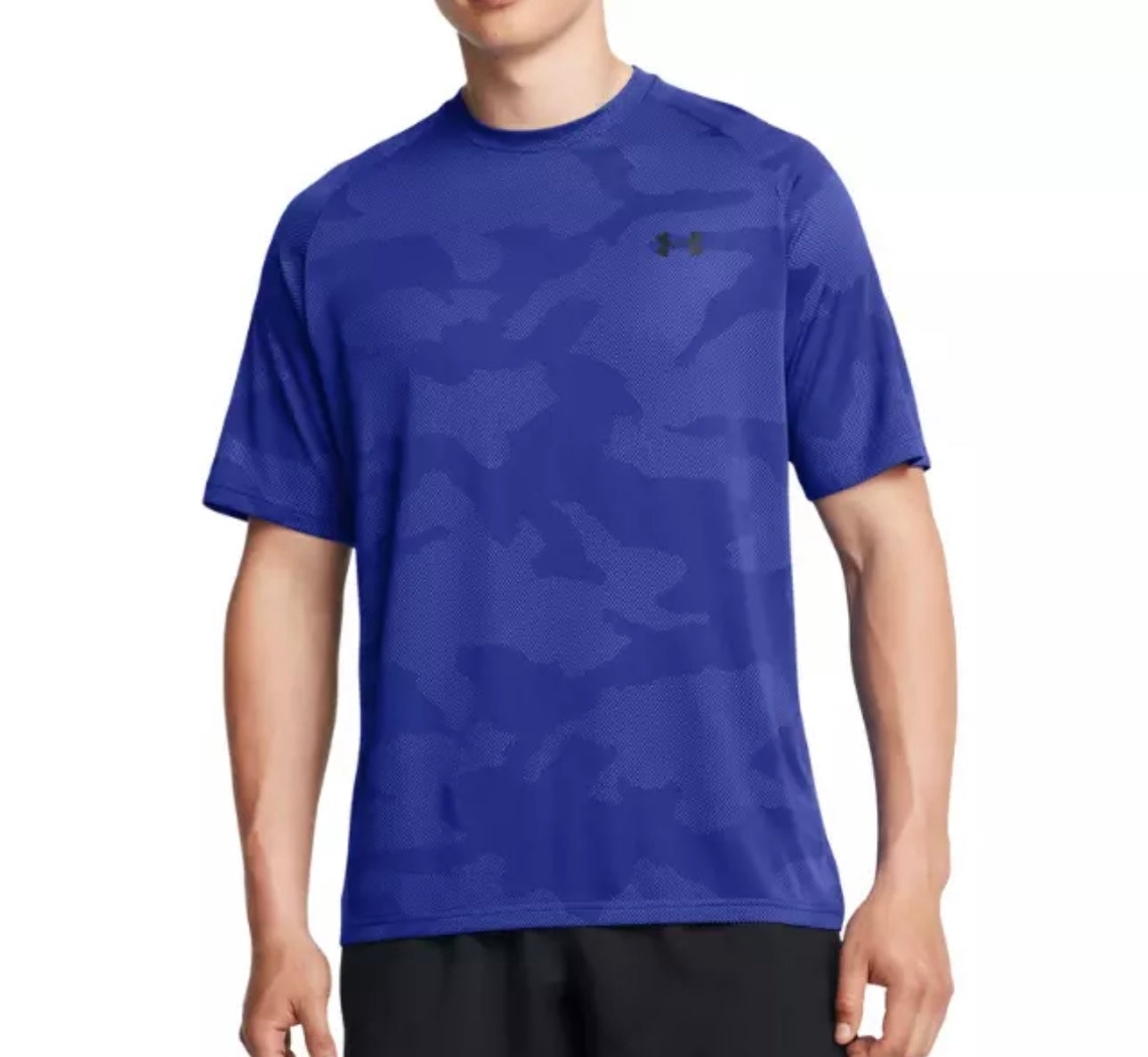 Tech Velocity Jacquard Camo T-Shirt - Blue
