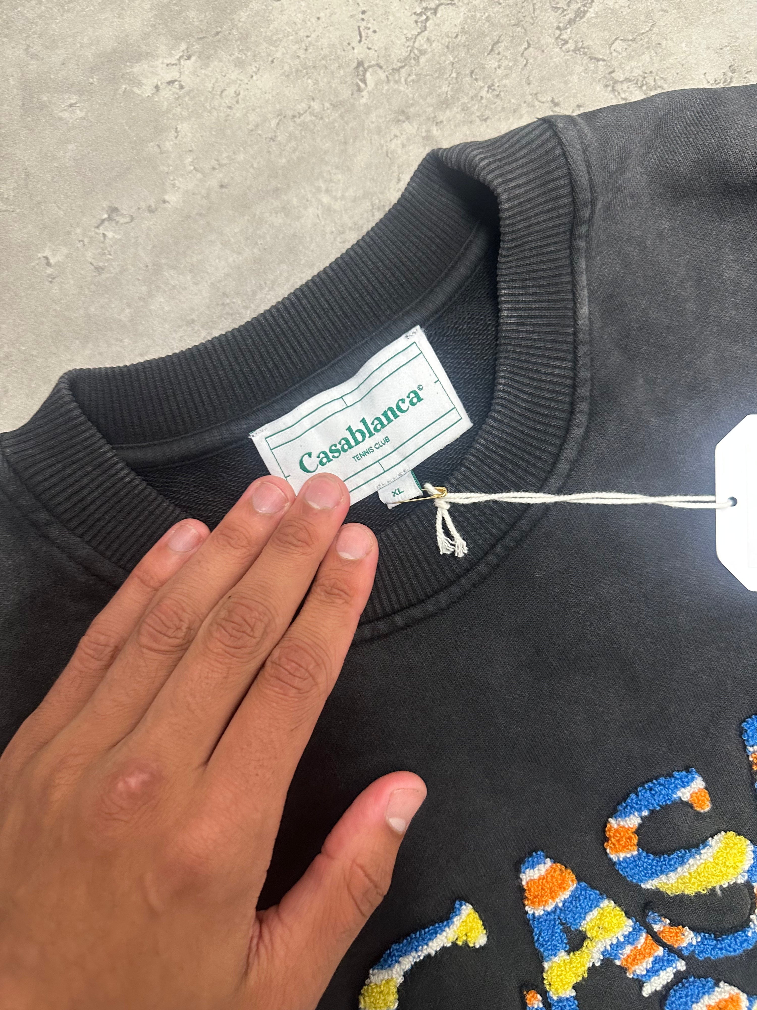 CASABLANCA ANGE DE JOUR LOGO SWEATSHIRT RRP £357