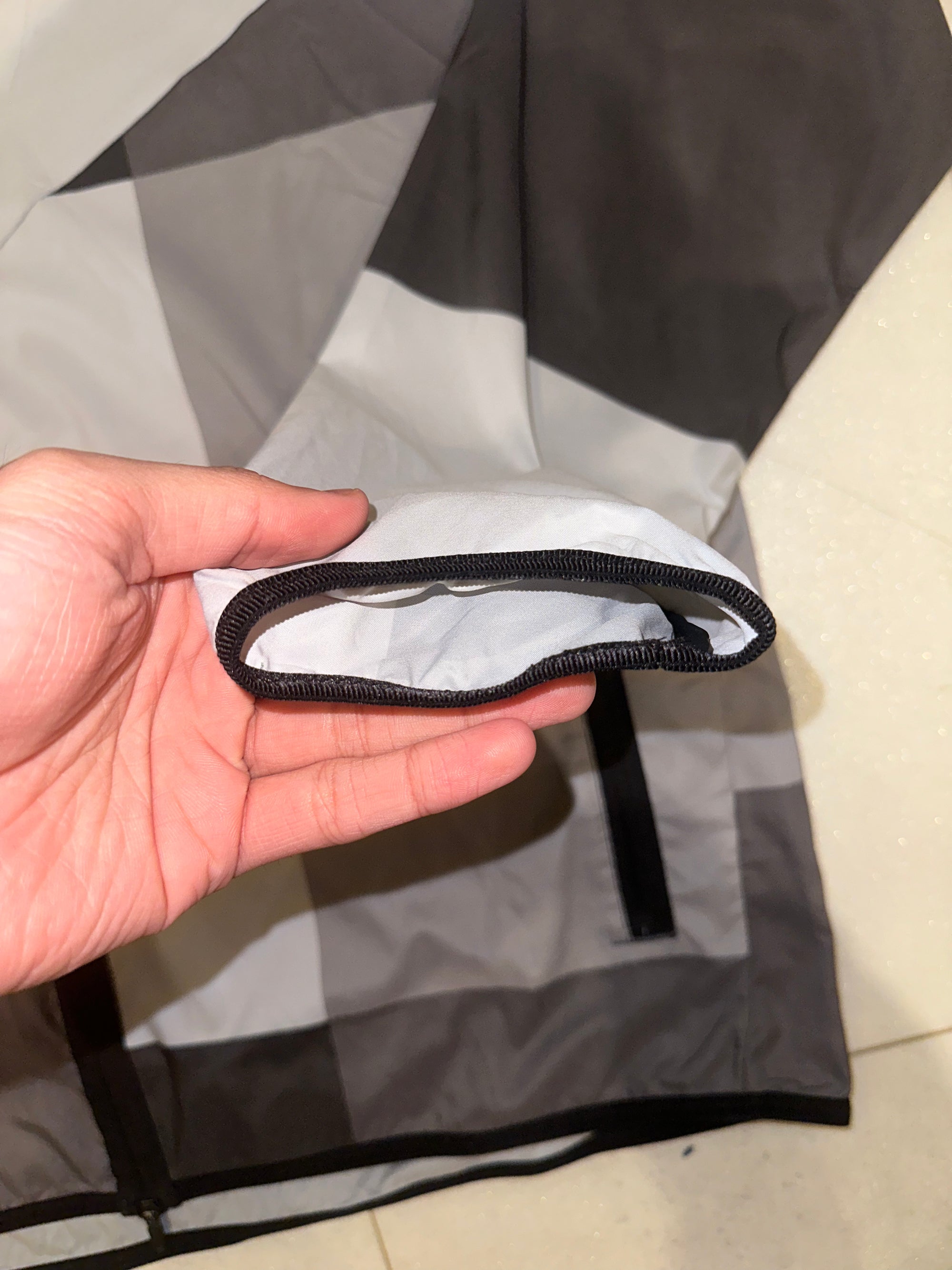 Patchworks Windrunner Jacket Grey Size Large