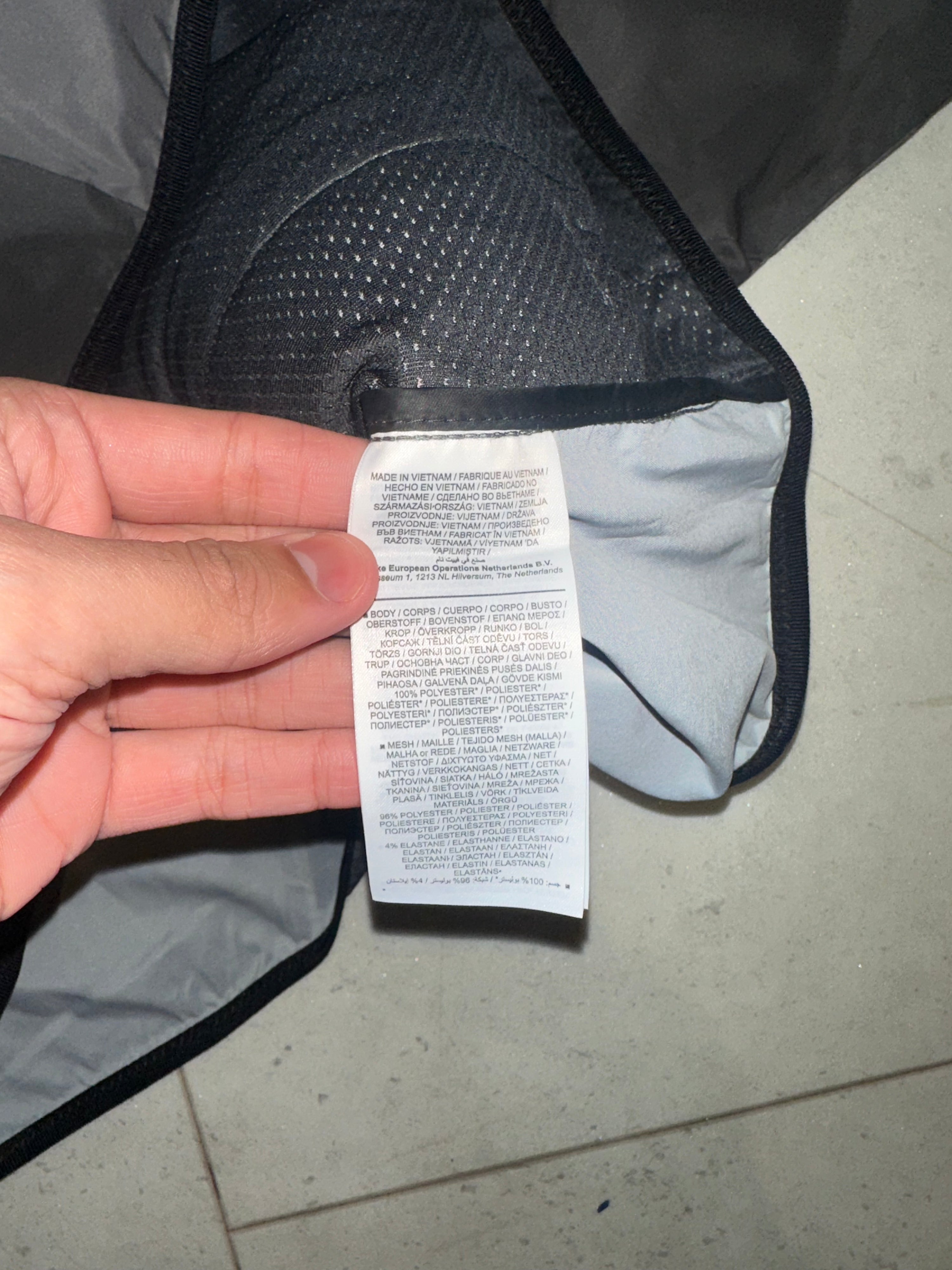 Patchworks Windrunner Jacket Grey Size Large