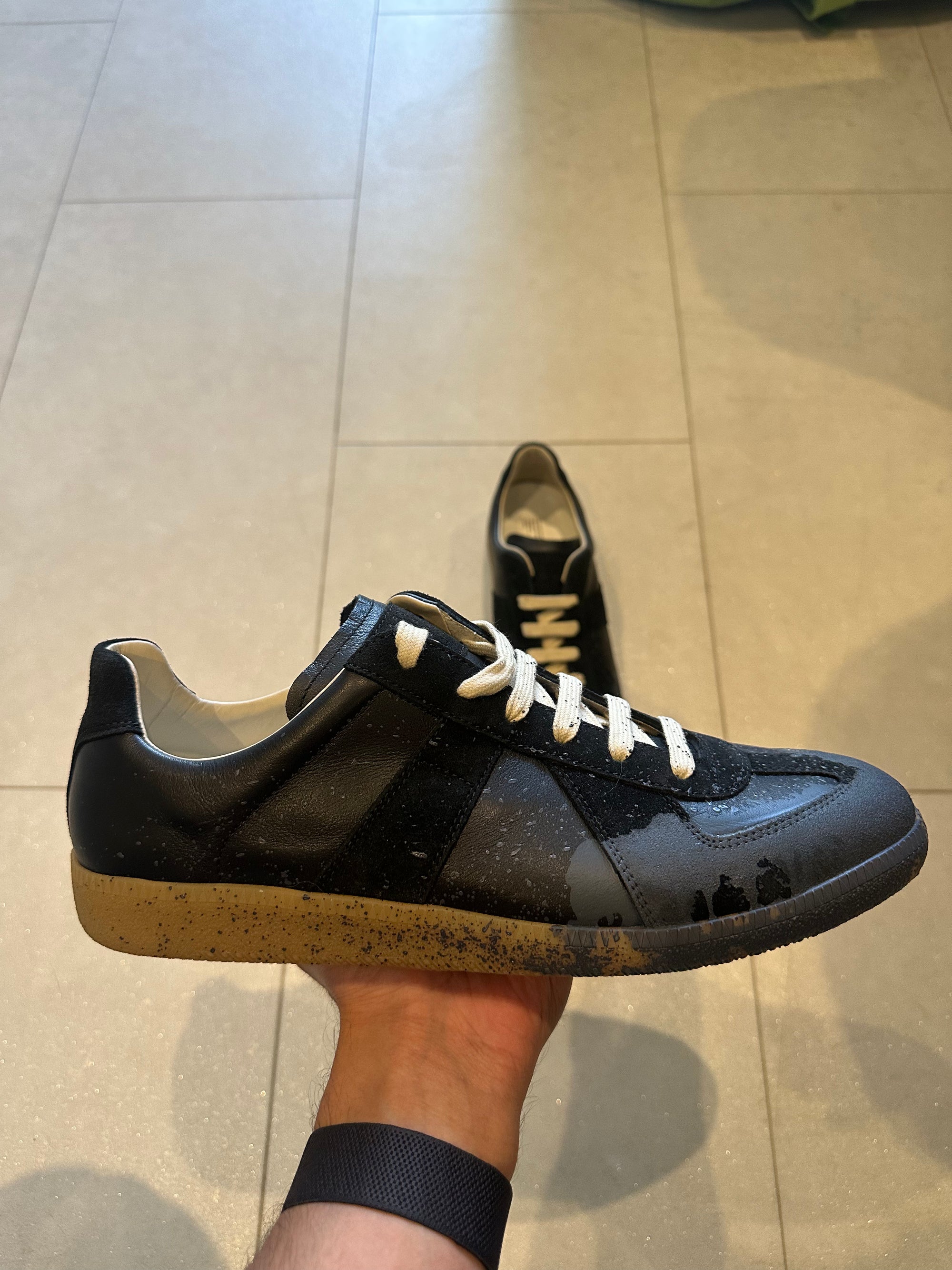 Maison Margeila Paint Detail Replica Sneaker RRP £590
