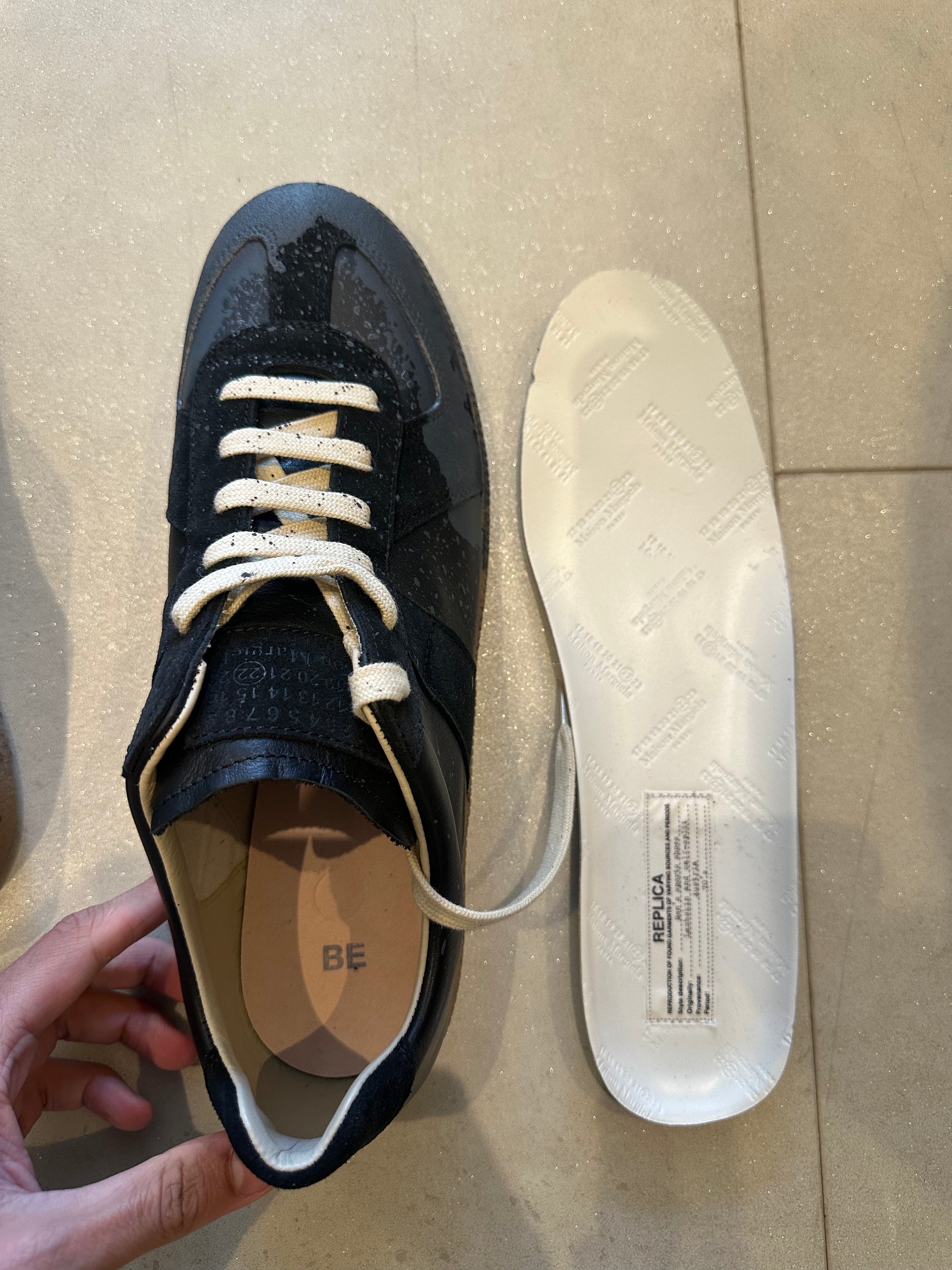 Maison Margeila Paint Detail Replica Sneaker RRP £590