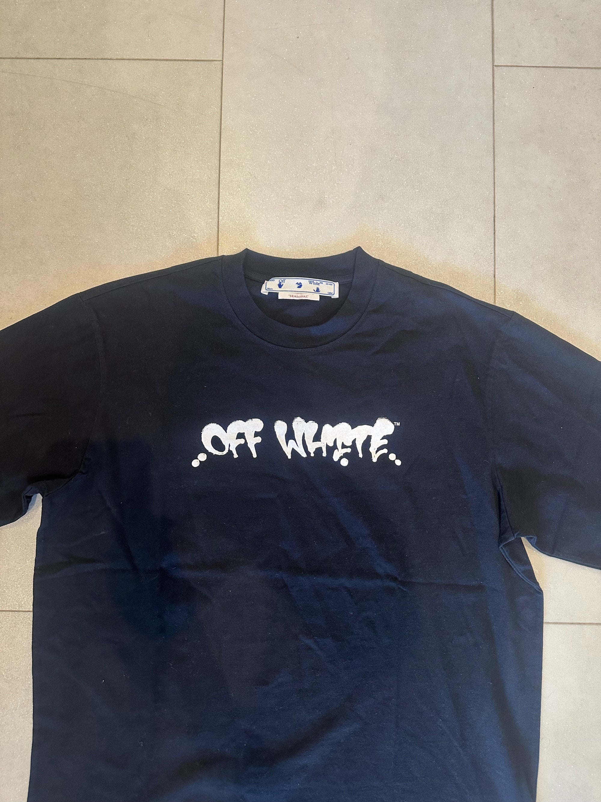Off-White Logo Black T-Shirt RRP £310