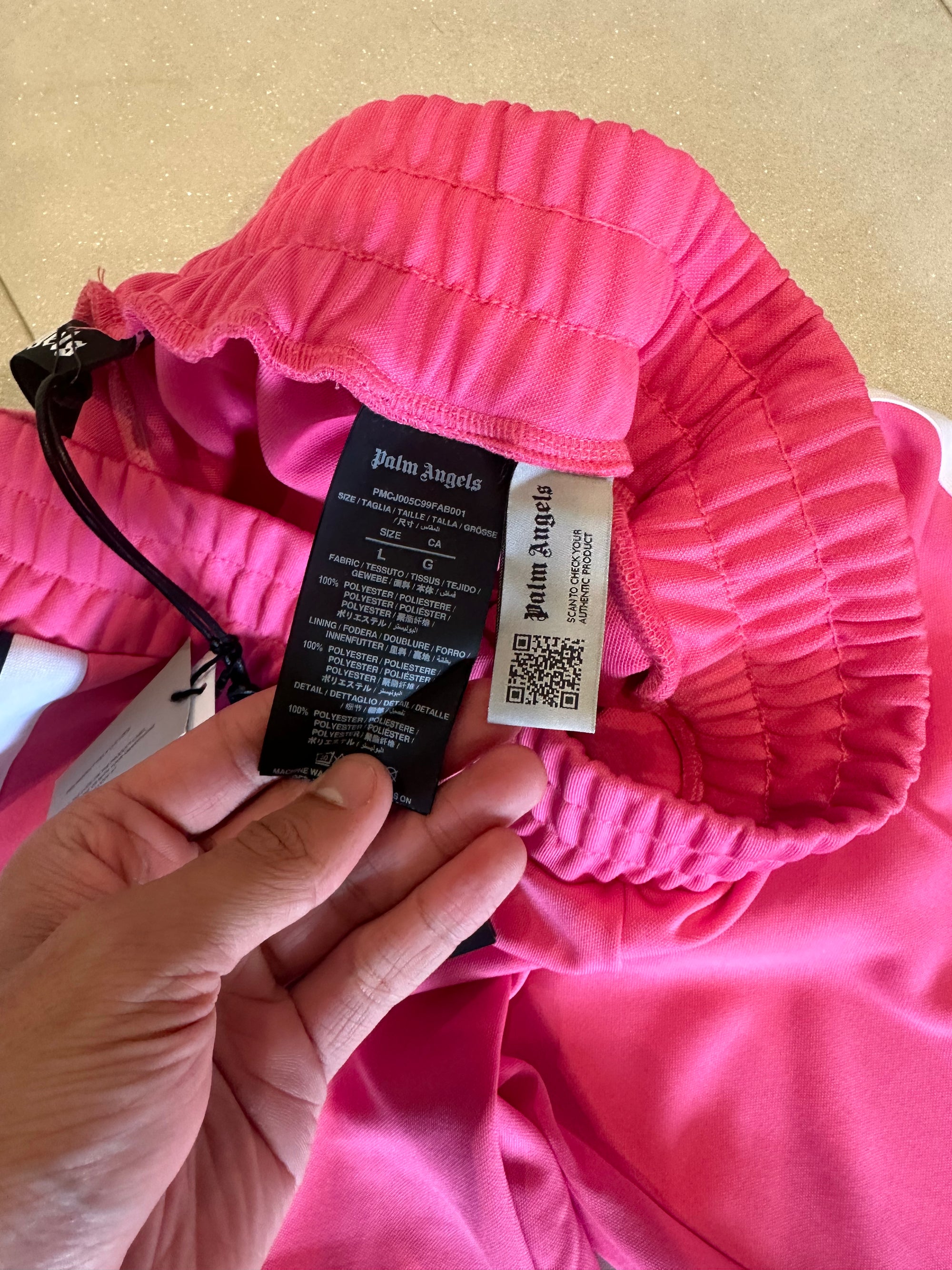 Palm Angels Pink Classic Logo Track Pants RRP £275