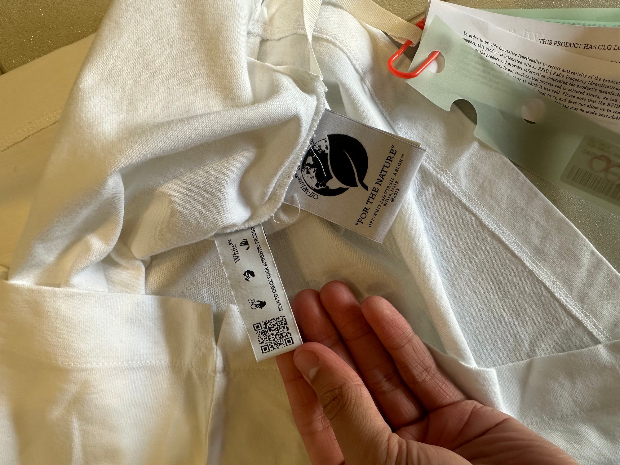 Off-White Neon Grafitti T-Shirt RRP £310