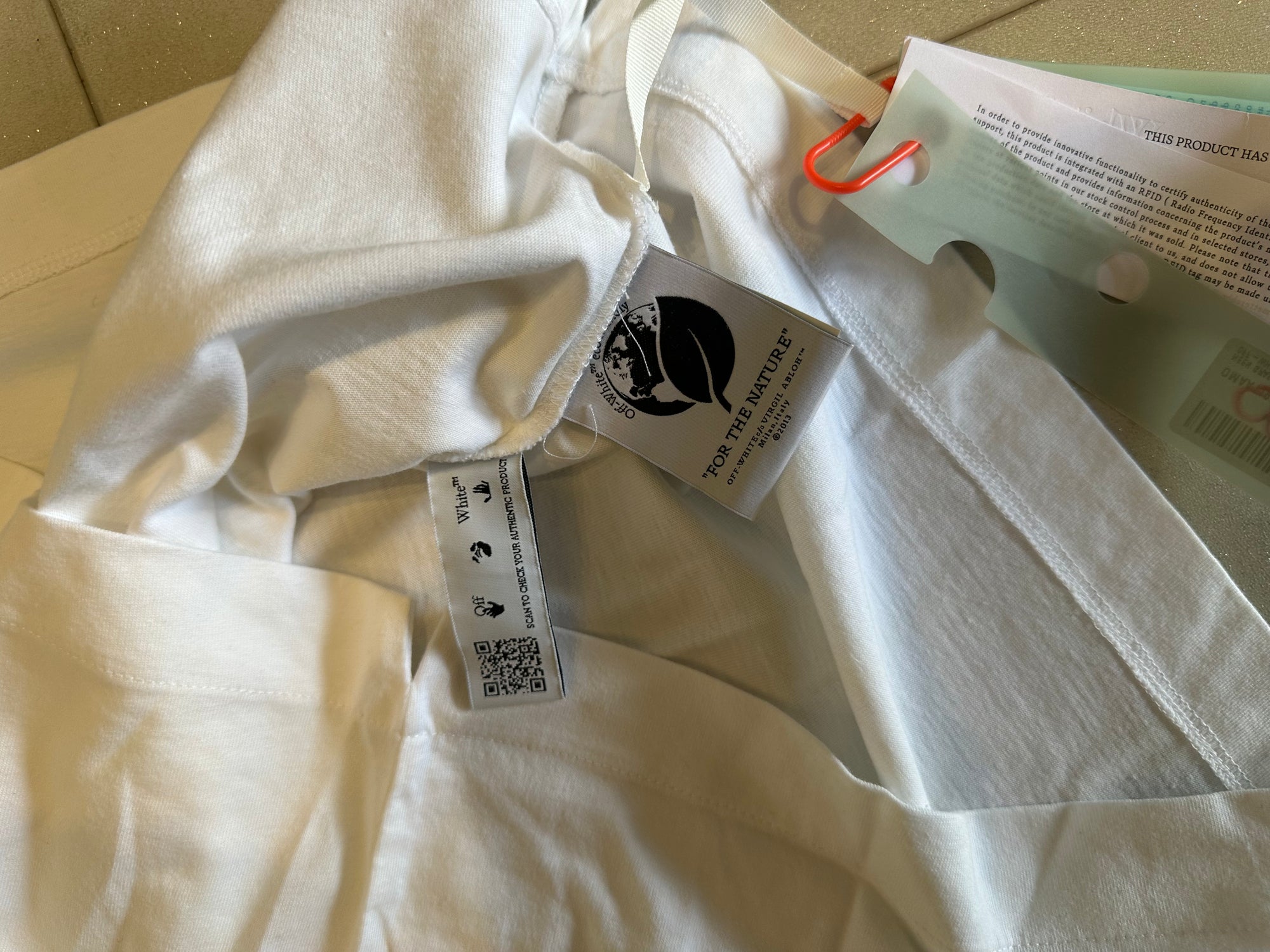 Off-White Neon Grafitti T-Shirt RRP £310