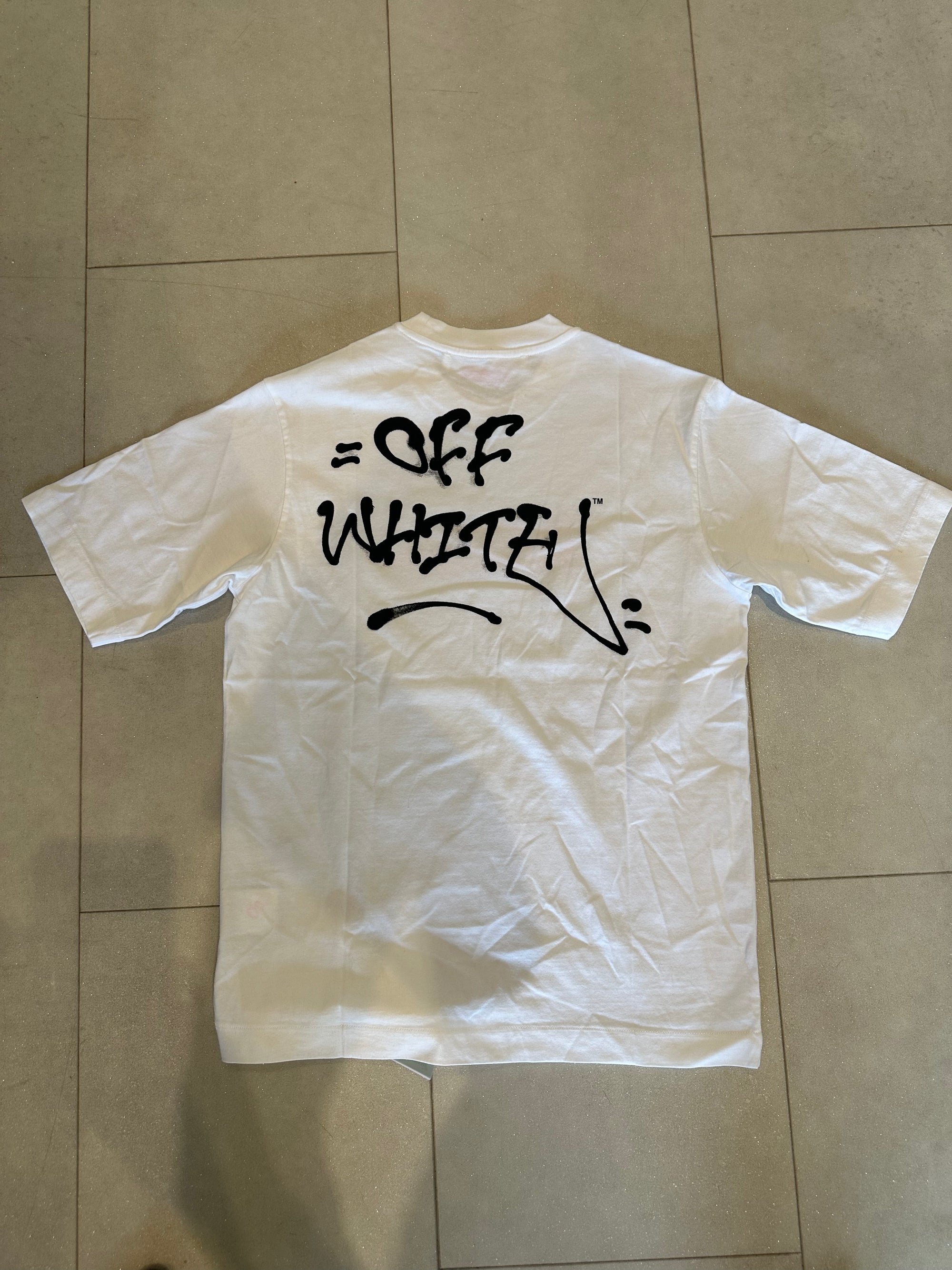 Off-White Neon Grafitti T-Shirt RRP £310