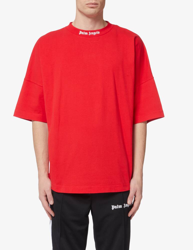 Palm Angels Red T-Shirt Oversided Box Fit RRP £280