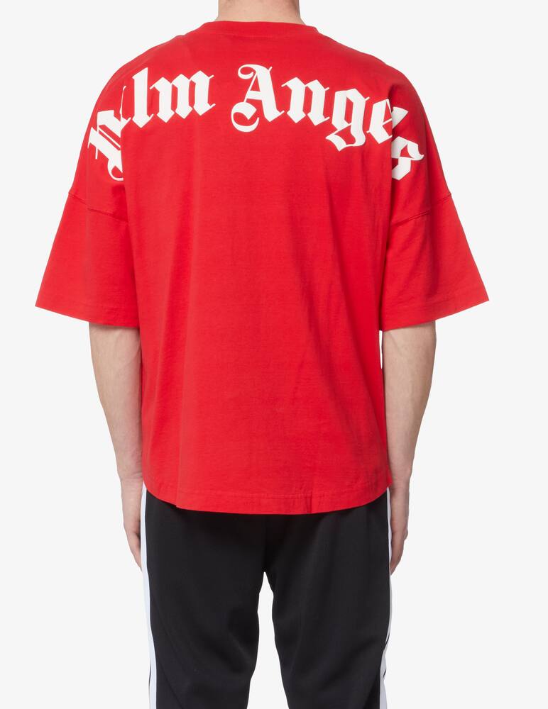 Palm Angels Red T-Shirt Oversided Box Fit RRP £280