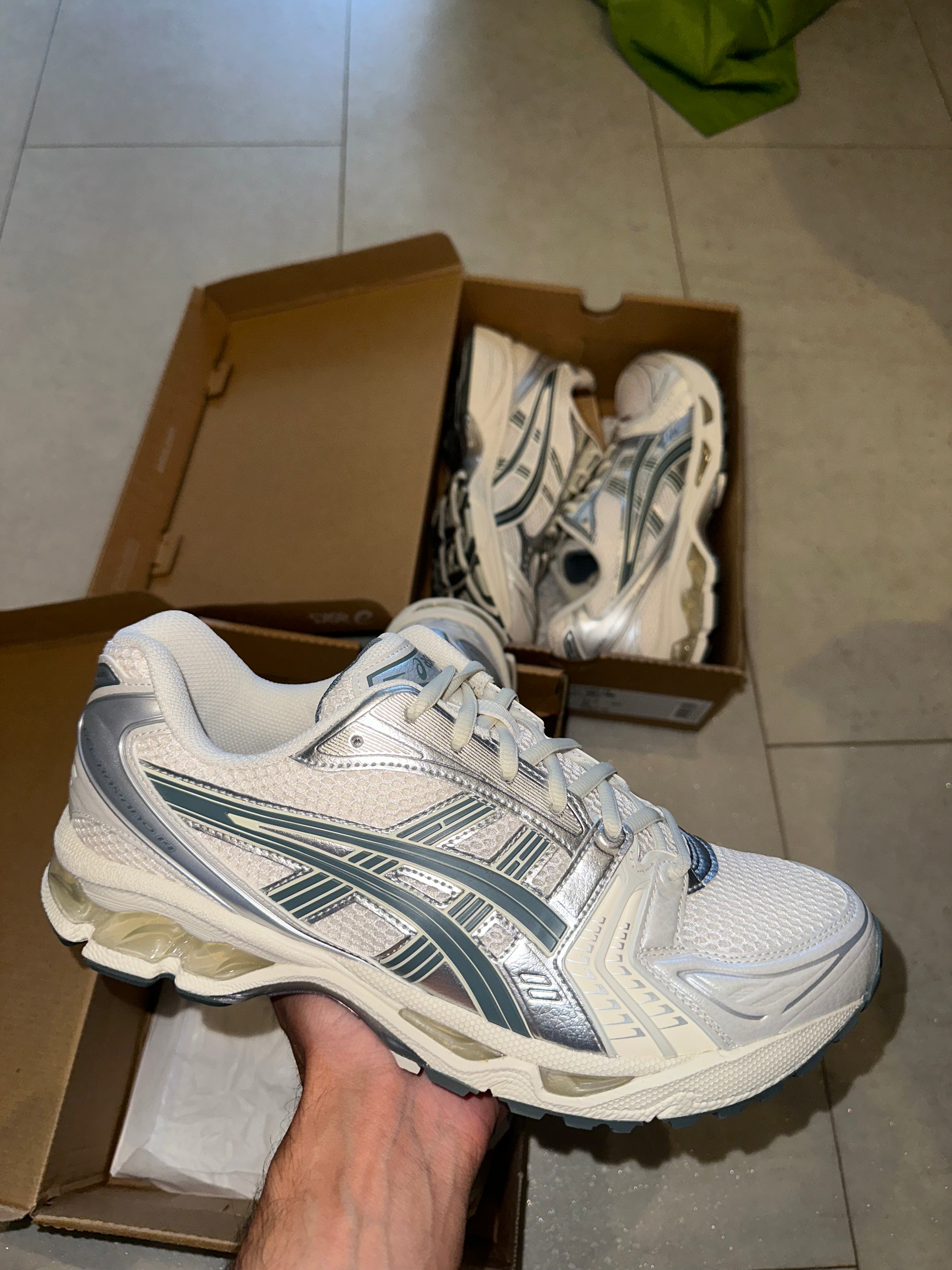 ASICS Gel-Kayano 14 Birch / Dark Pewter Brand New
