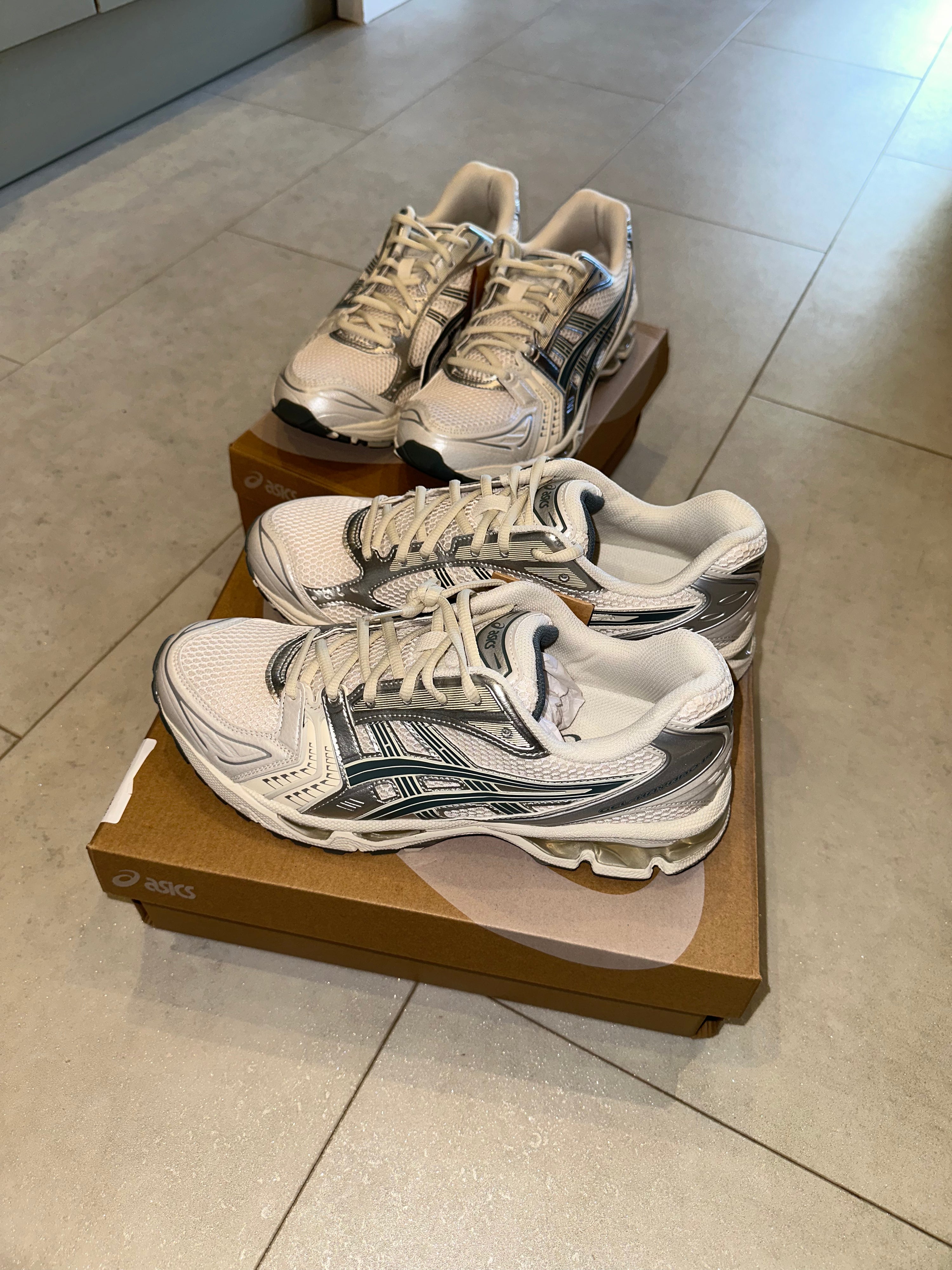 ASICS Gel-Kayano 14 Birch / Dark Pewter Brand New