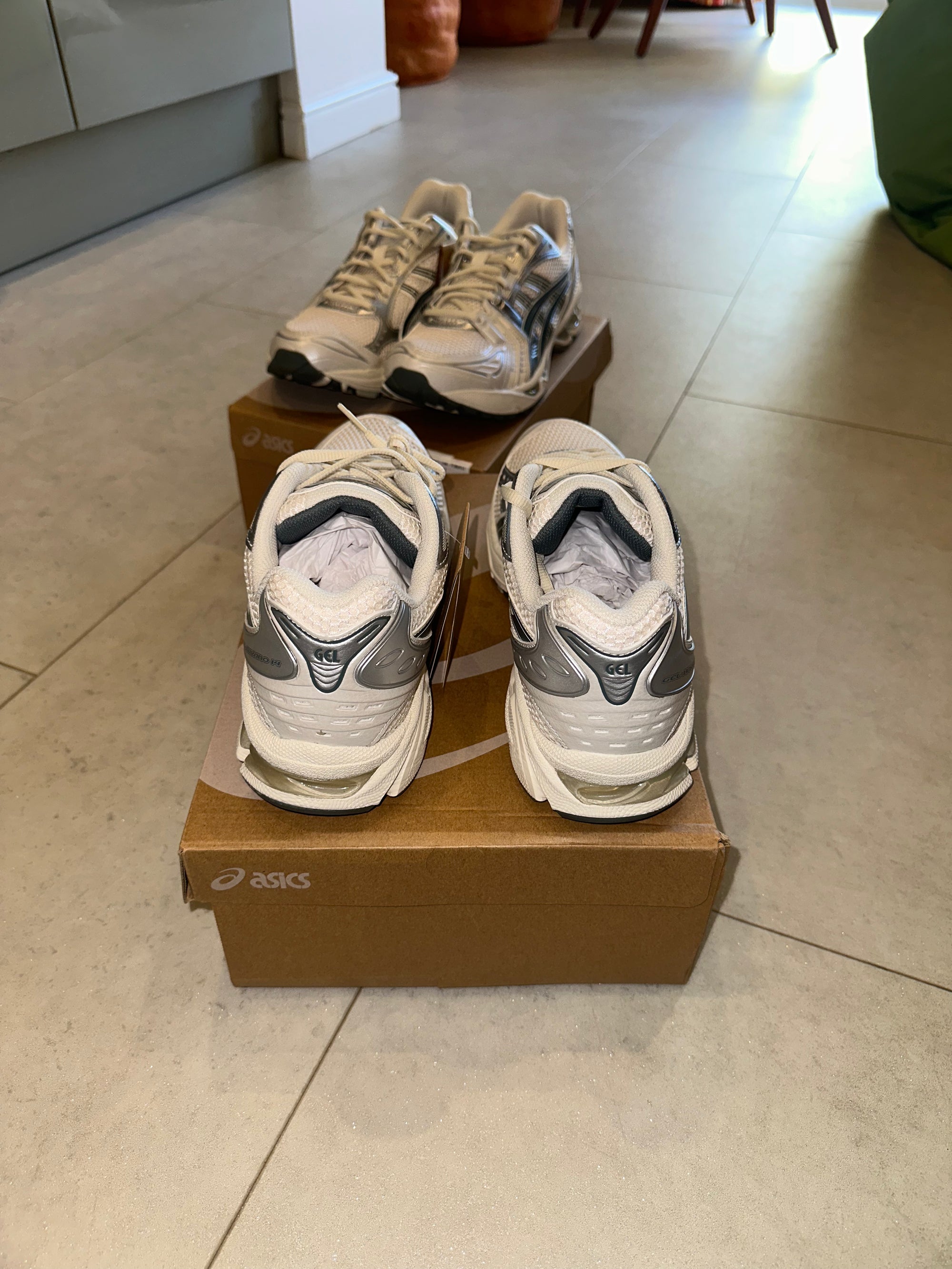 ASICS Gel-Kayano 14 Birch / Dark Pewter Brand New