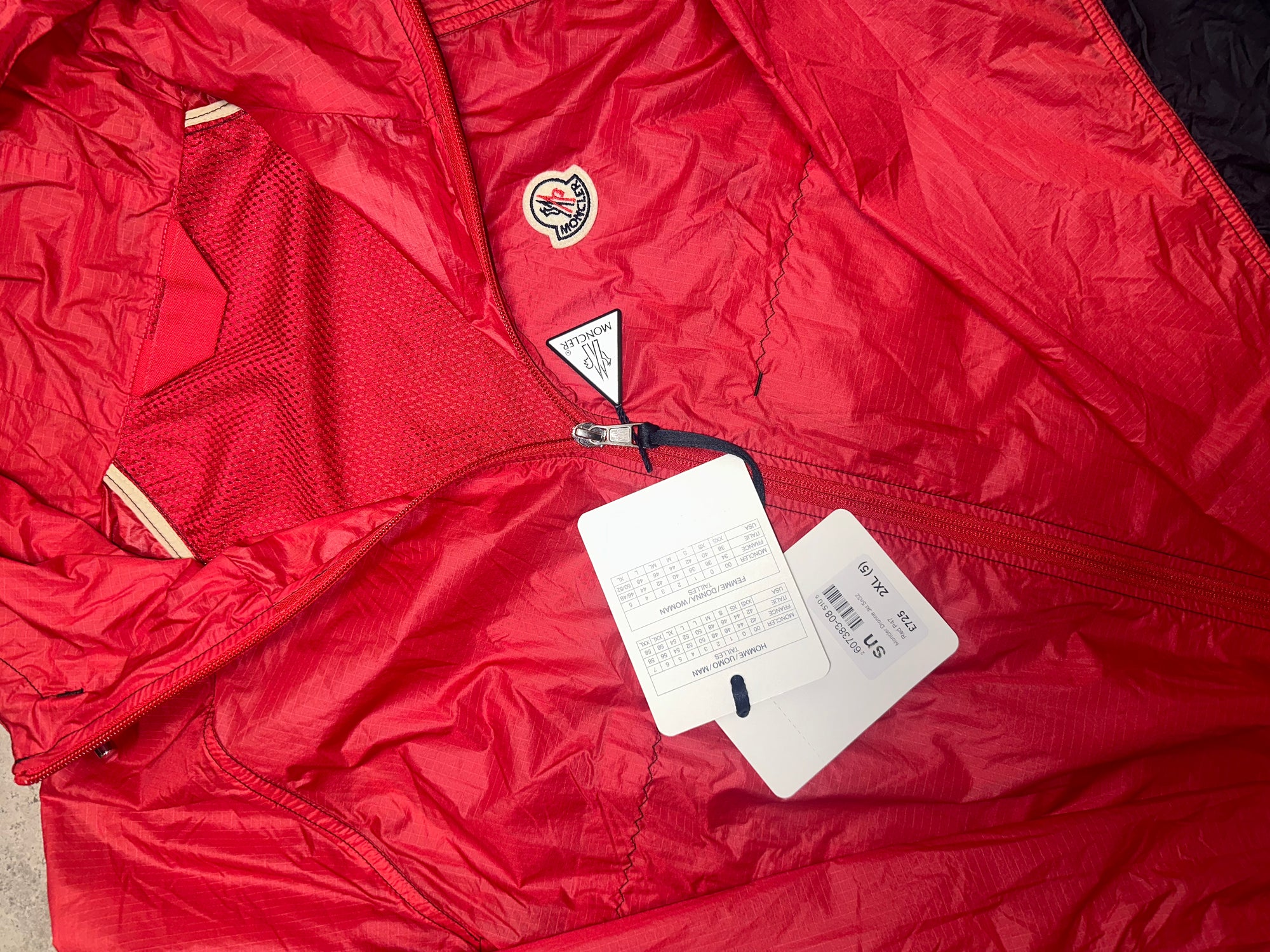 Moncler Dronne Jacket Red RRP £725
