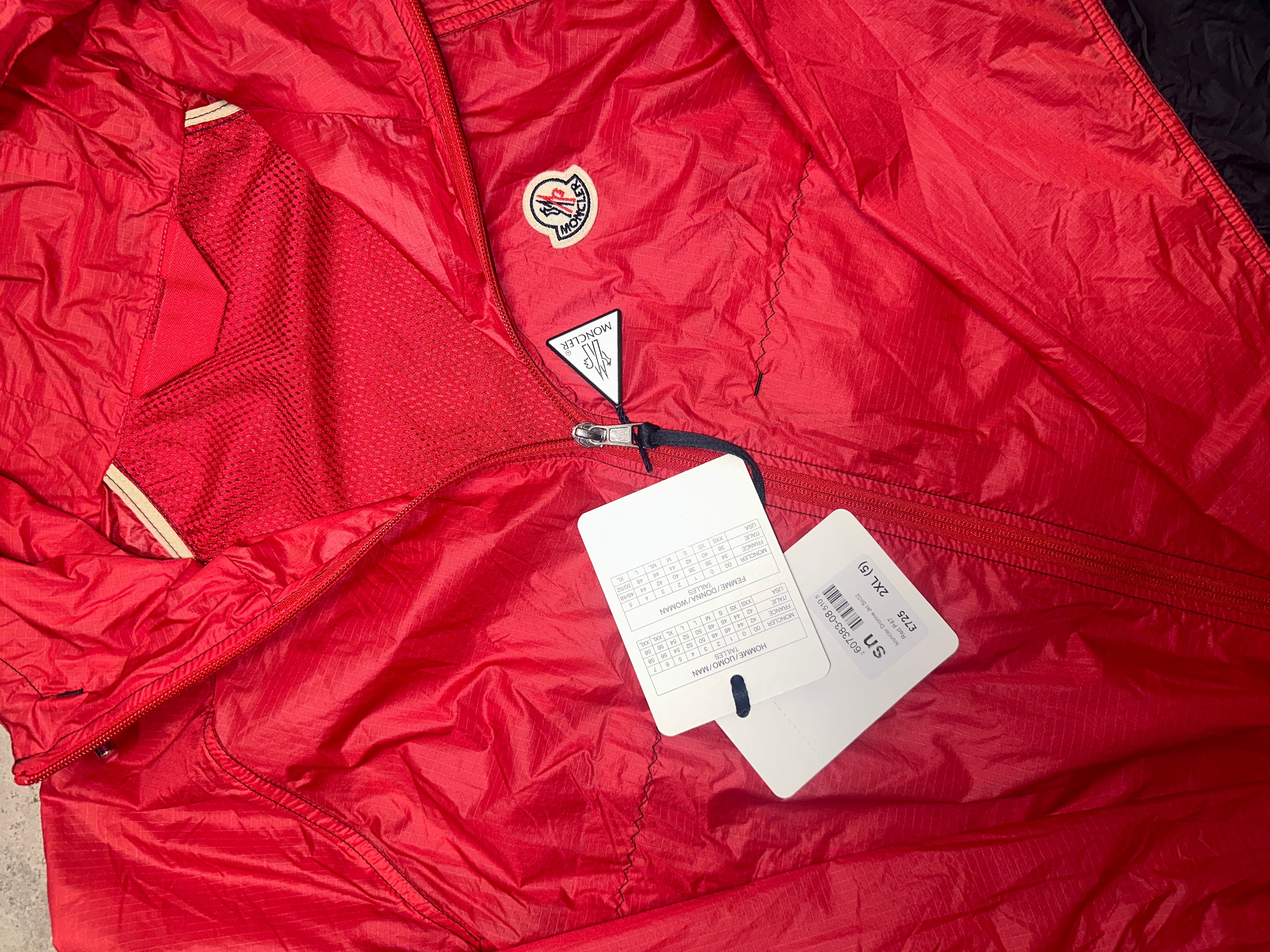 Moncler Dronne Jacket Red RRP £725