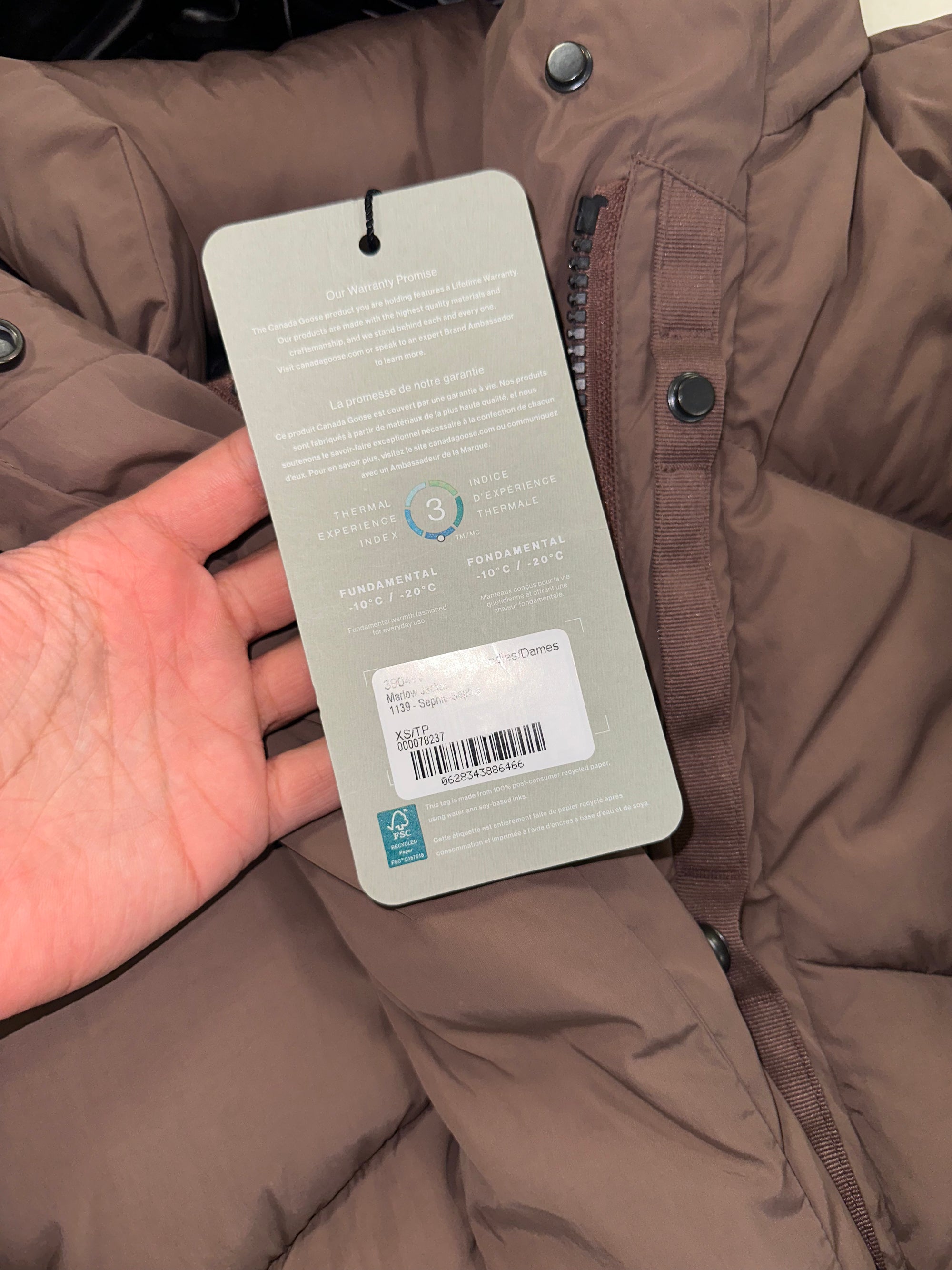 Canada Goose Marlow Size 8 XS Women’s RRP £950
