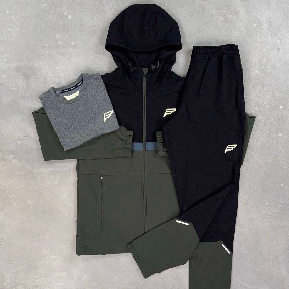 Frequency Apex Tech Tracksuit - Army Green (NO TEE INCLUDED)