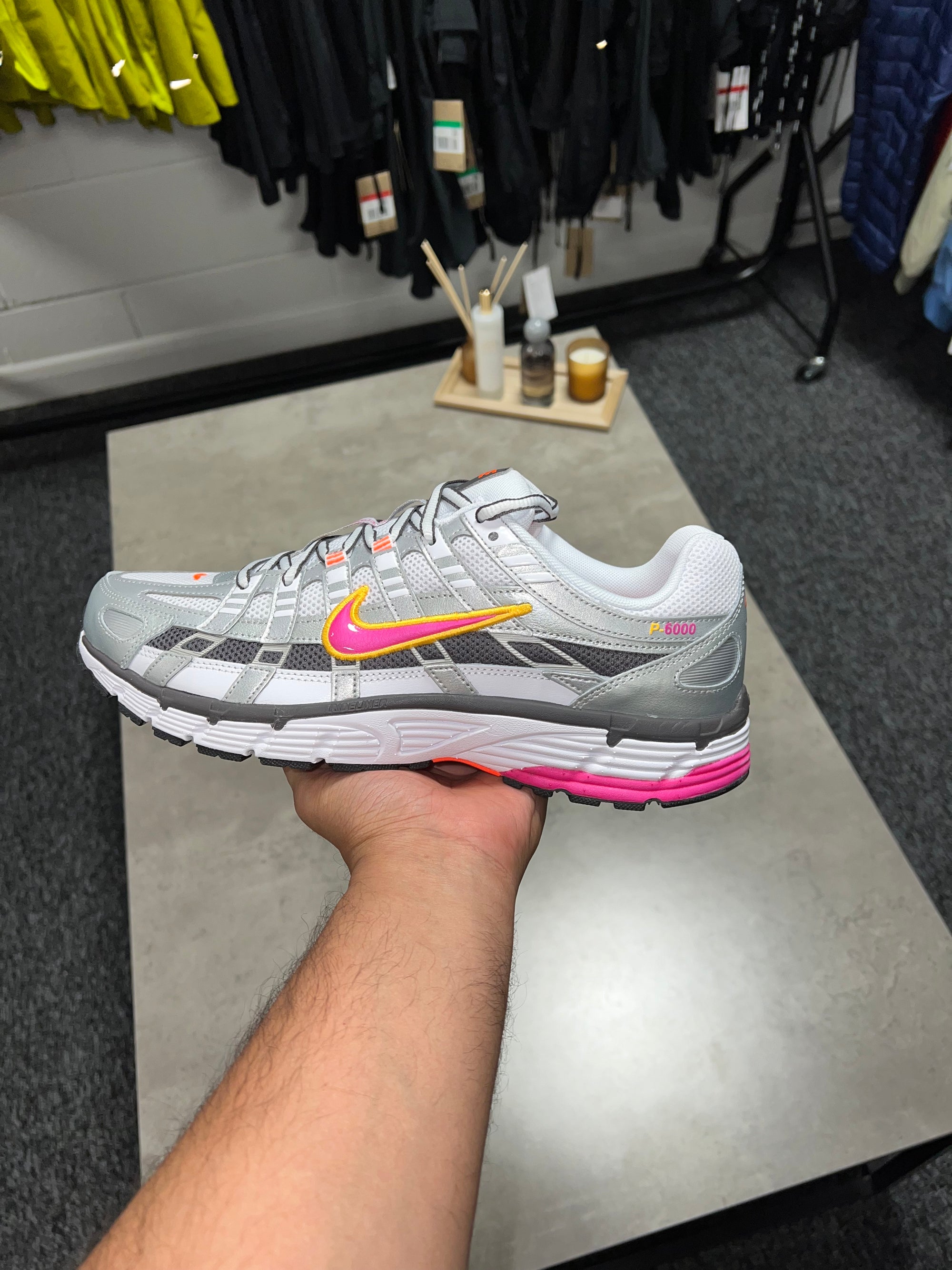 Nike P6000 White/Laser Fuchsia