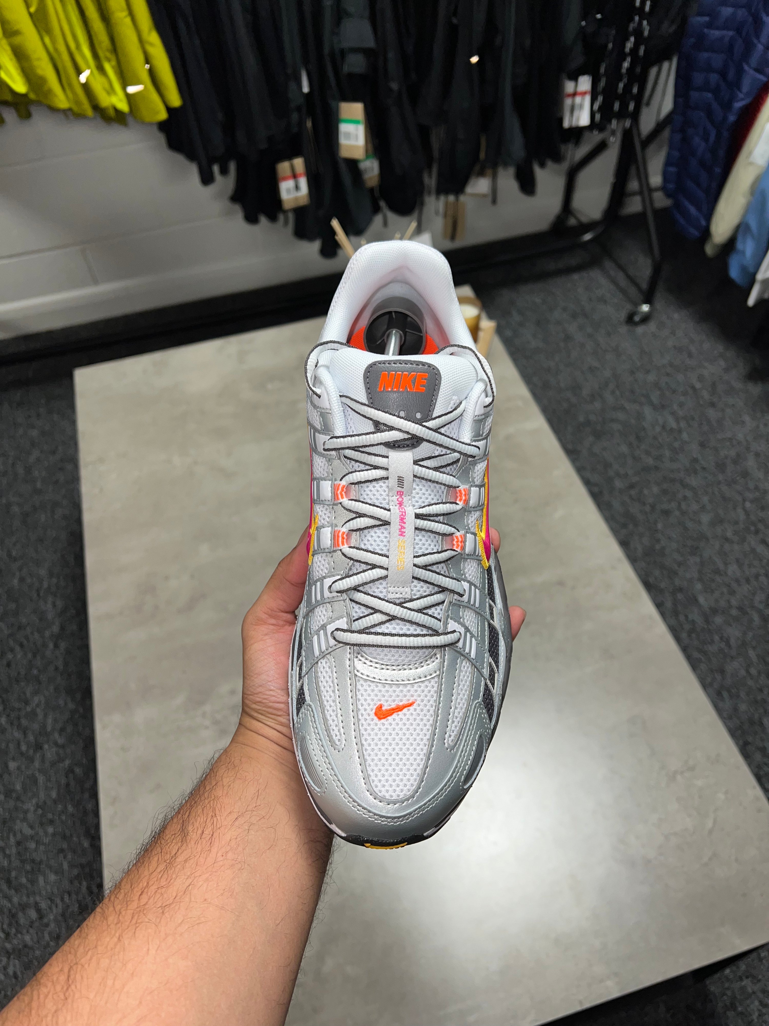 Nike P6000 White/Laser Fuchsia