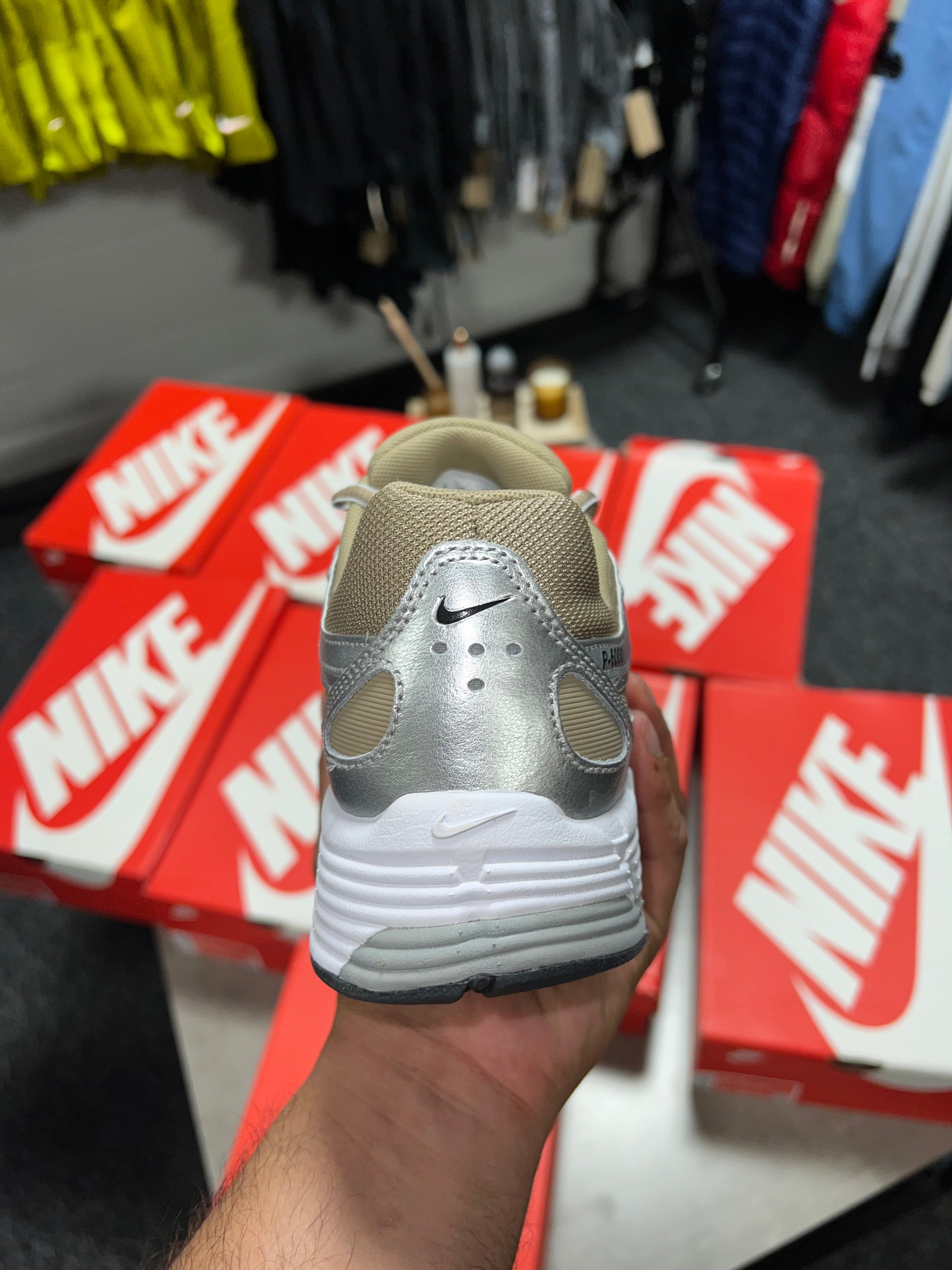 Nike P6000 Khaki/Metallic Silver