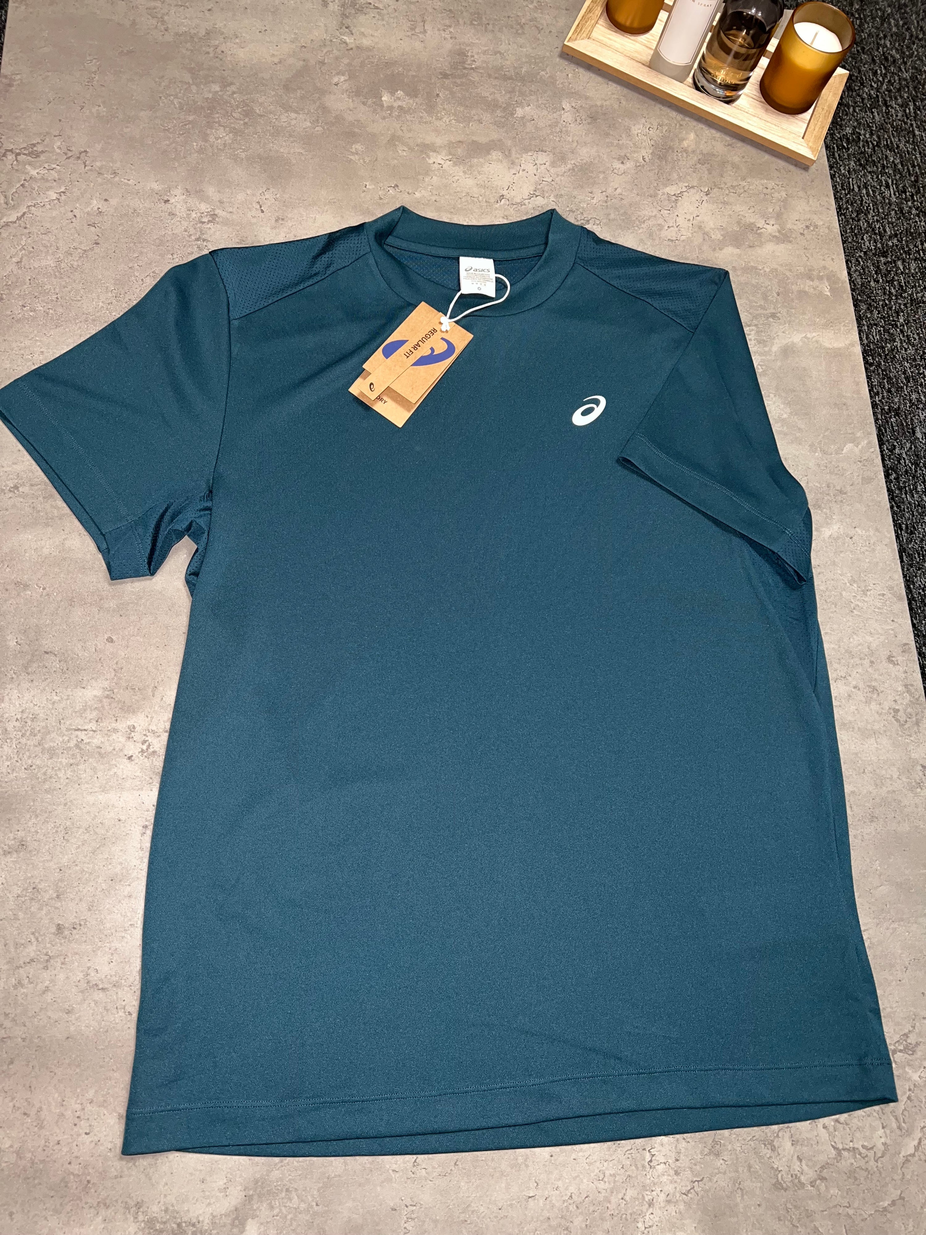 Asics Court SS T Shirt - Saxon Green