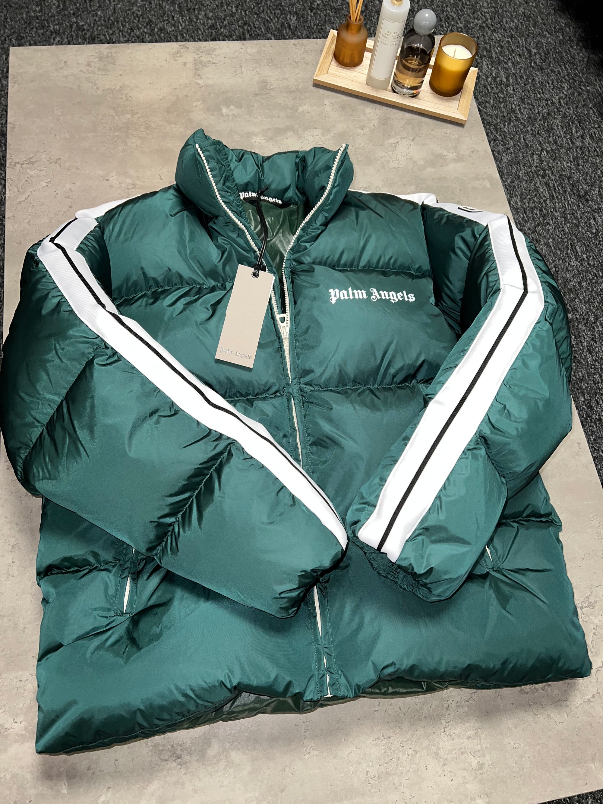 Palm Angels Track Down Jacket - Green