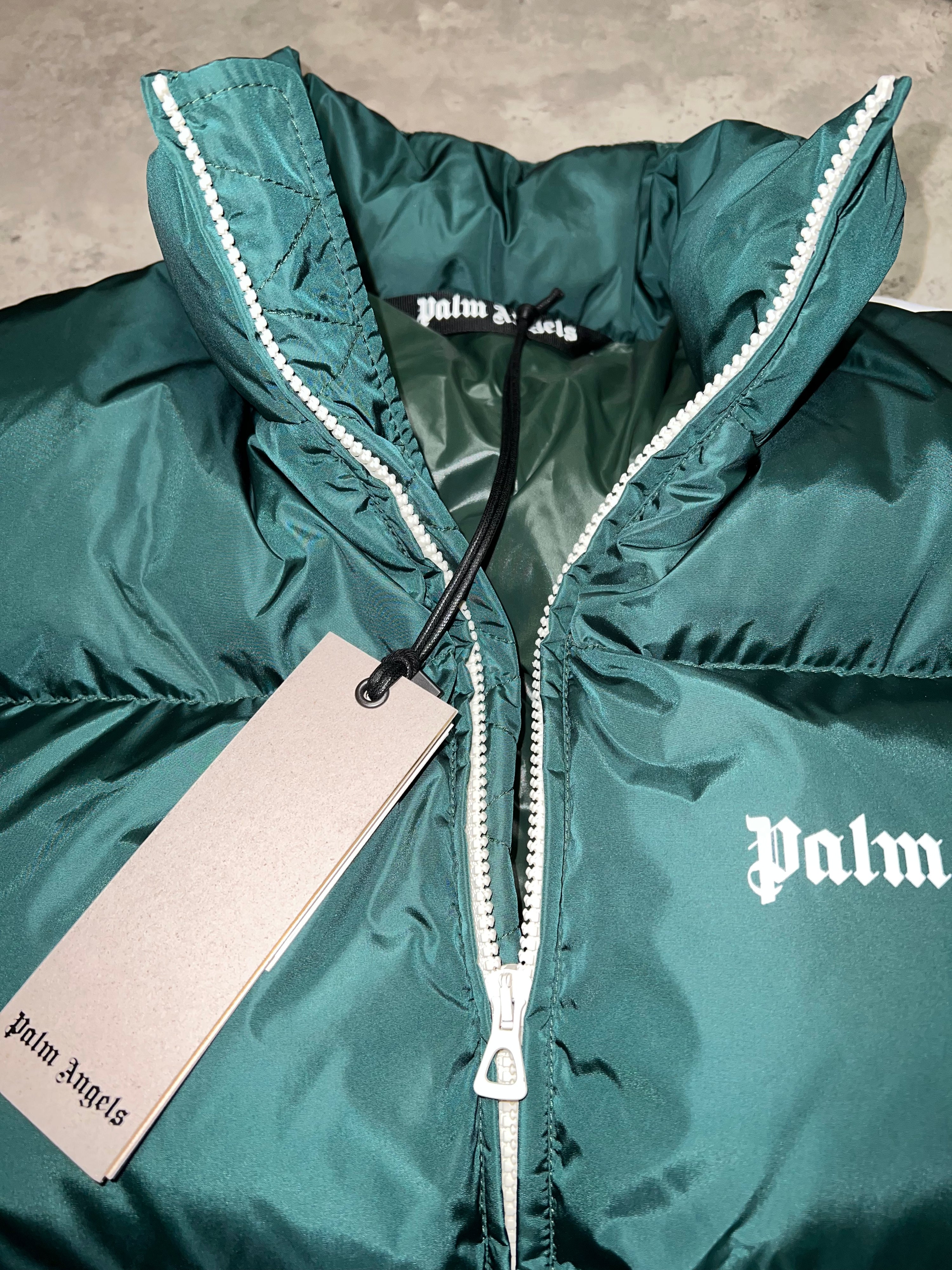 Palm Angels Track Down Jacket - Green