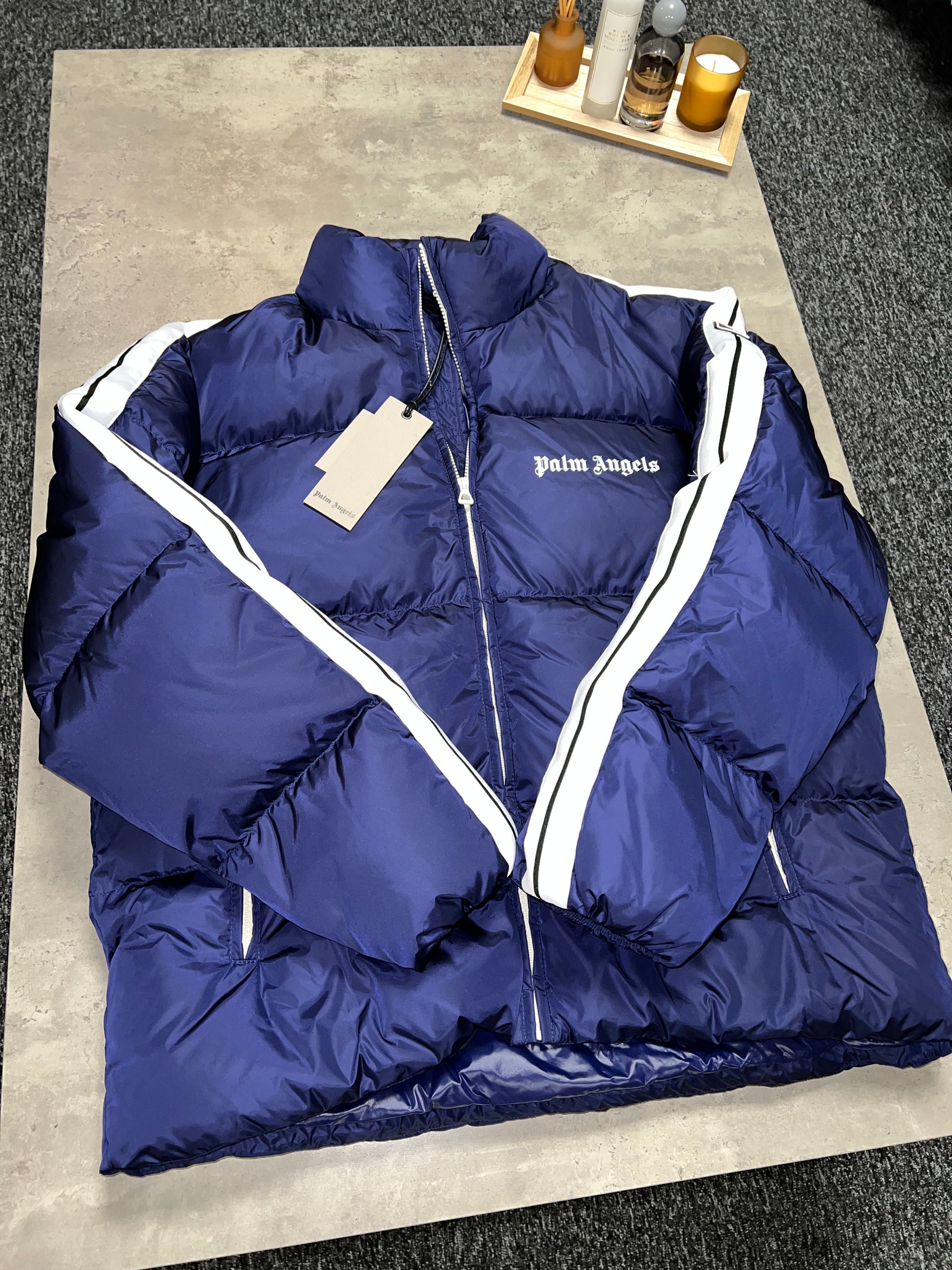 Palm Angels Track Down Jacket - Blue