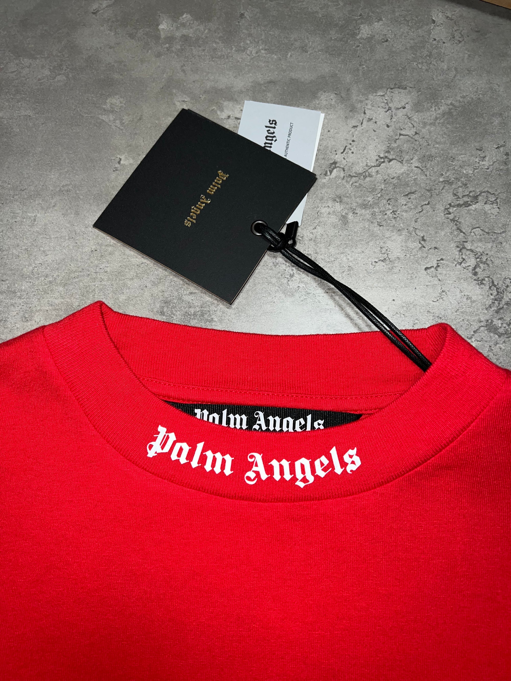 Palm Angels Red T-Shirt Oversided Box Fit RRP £280