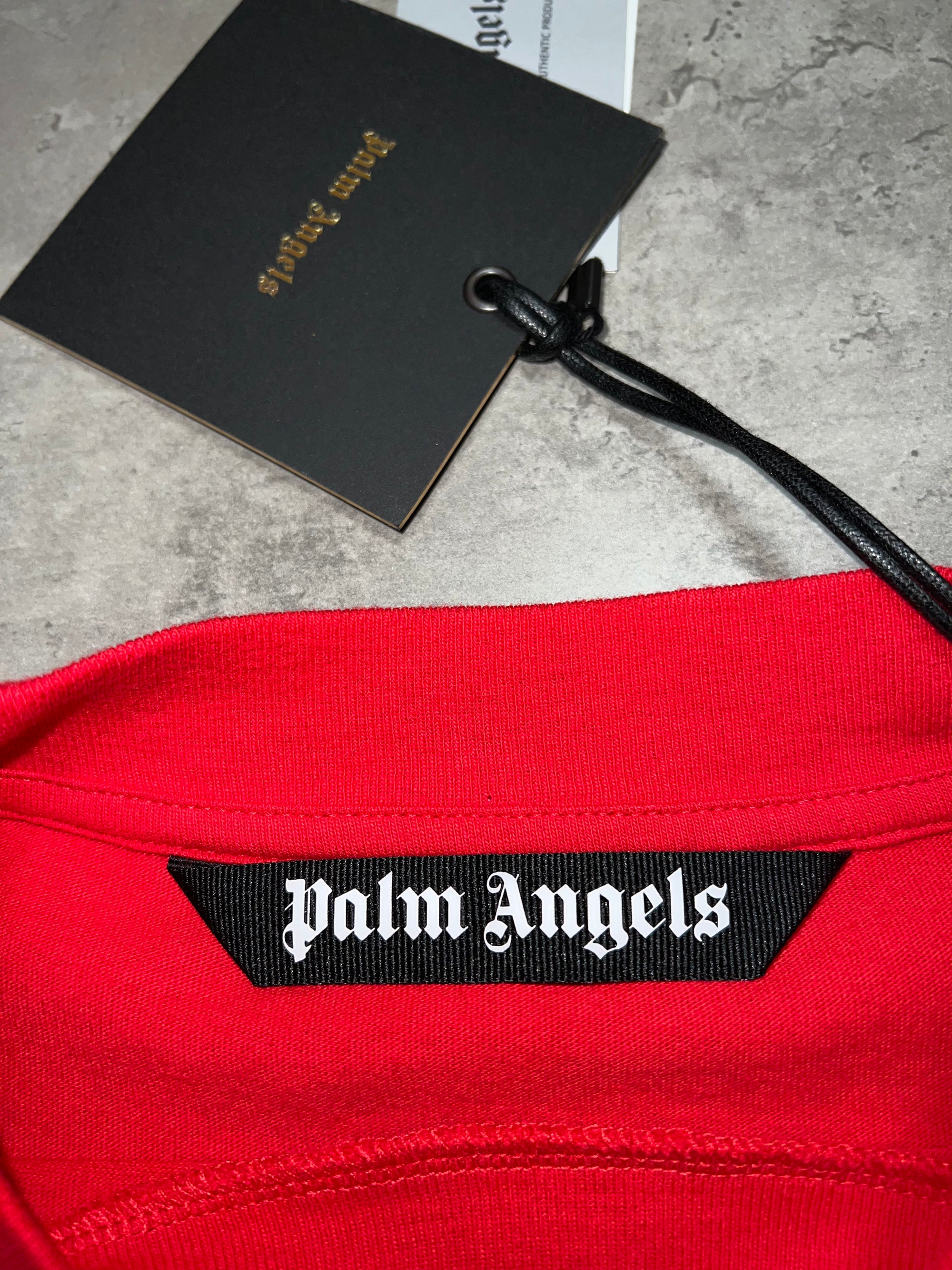 Palm Angels Red T-Shirt Oversided Box Fit RRP £280