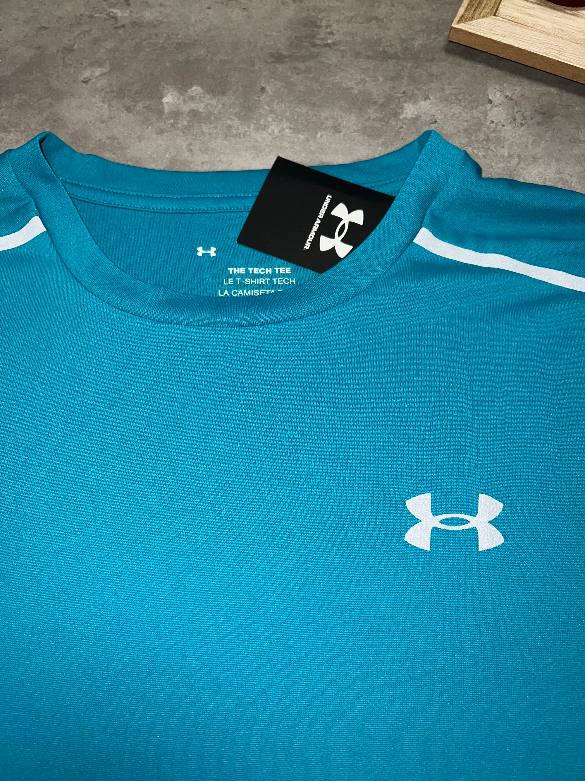 Under Armour T Shirt & Short Set - Teal/Grey