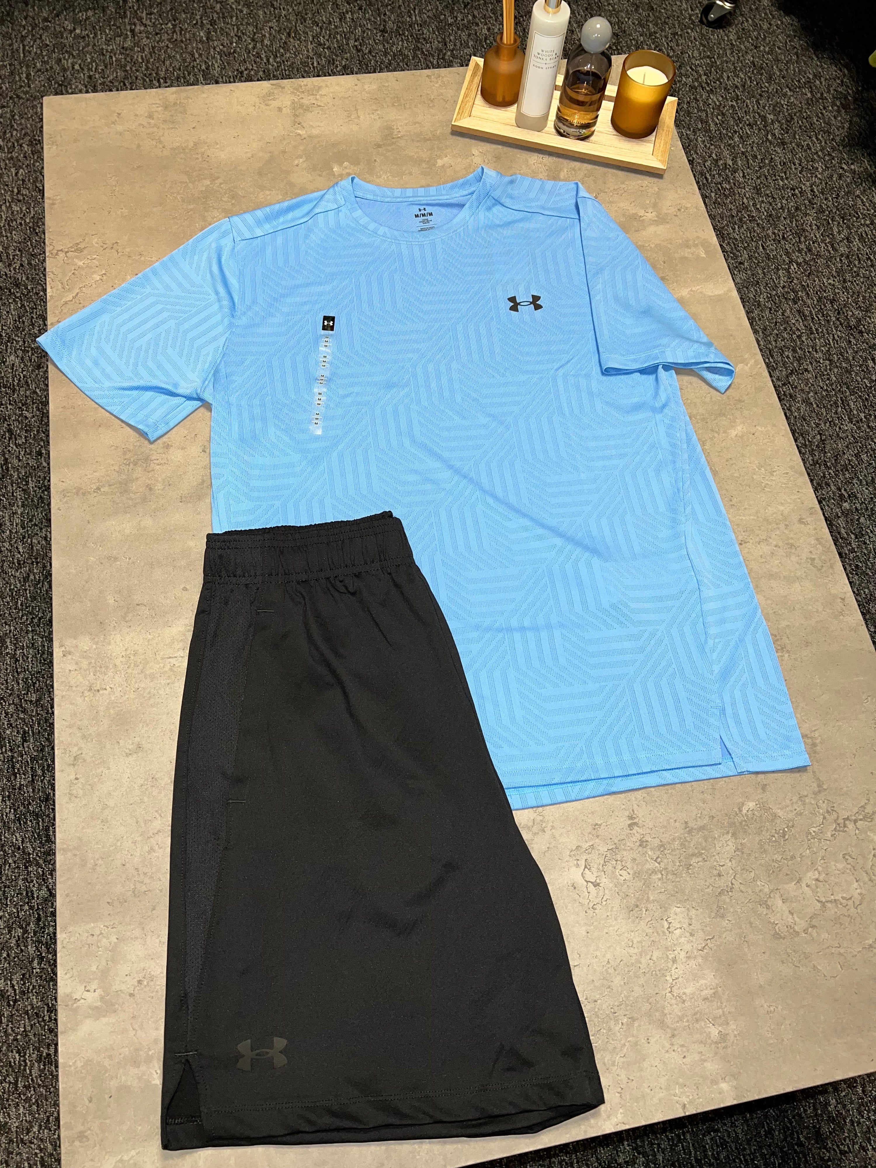 Under Armour T Shirt & Short Set - Blue/Black