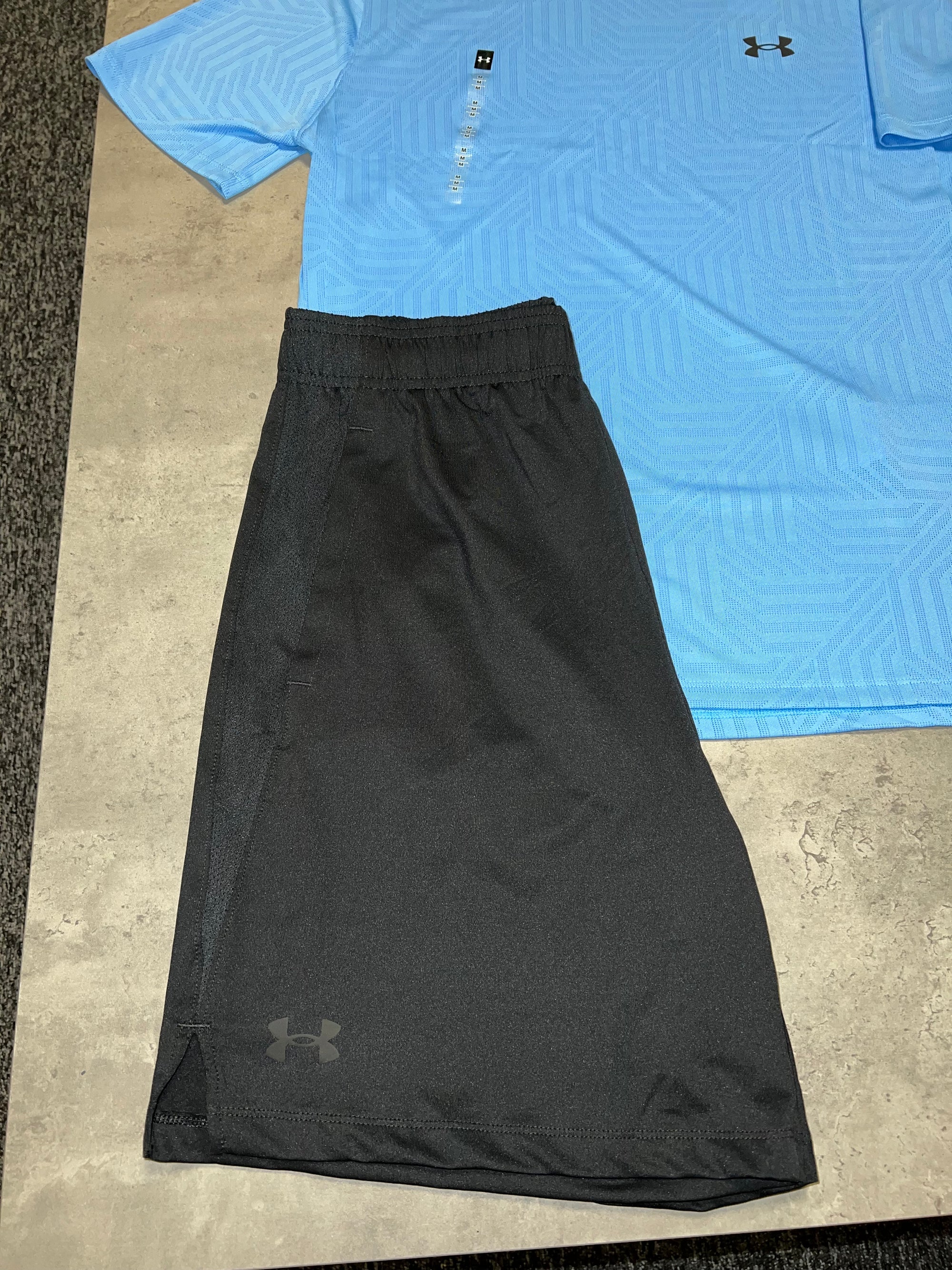 Under Armour T Shirt & Short Set - Blue/Black