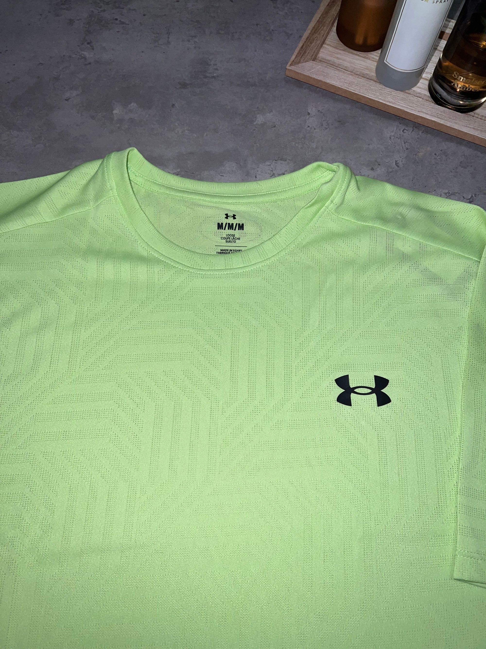 Under Armour T Shirt & Short Set - Lime Green/Black