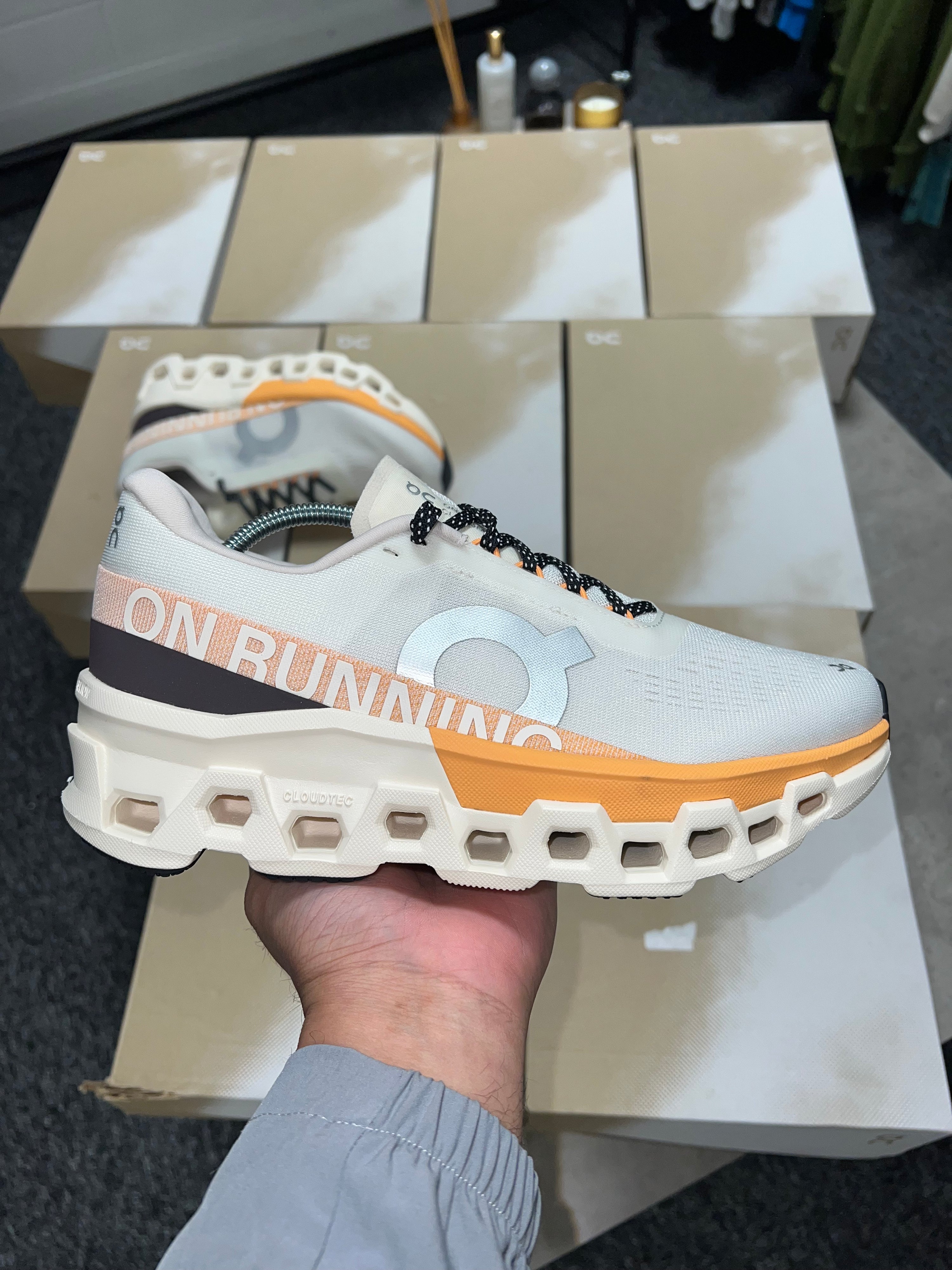 On Cloud Monster 2 - White/Orange