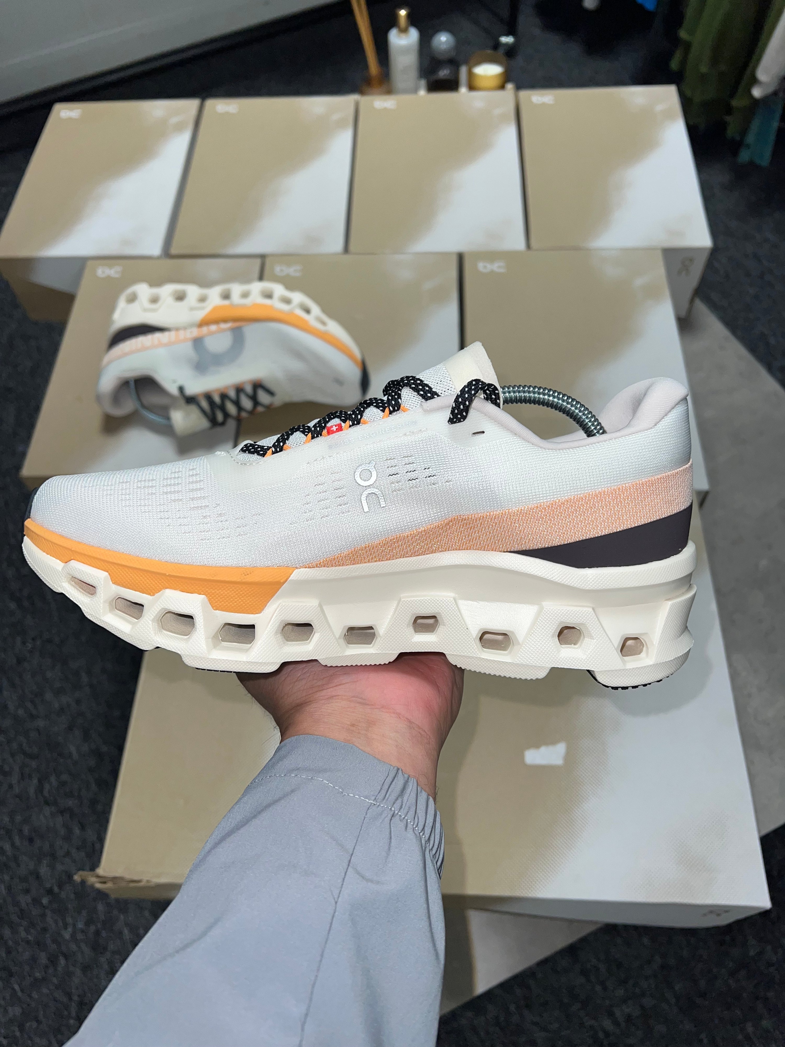 On Cloud Monster 2 - White/Orange